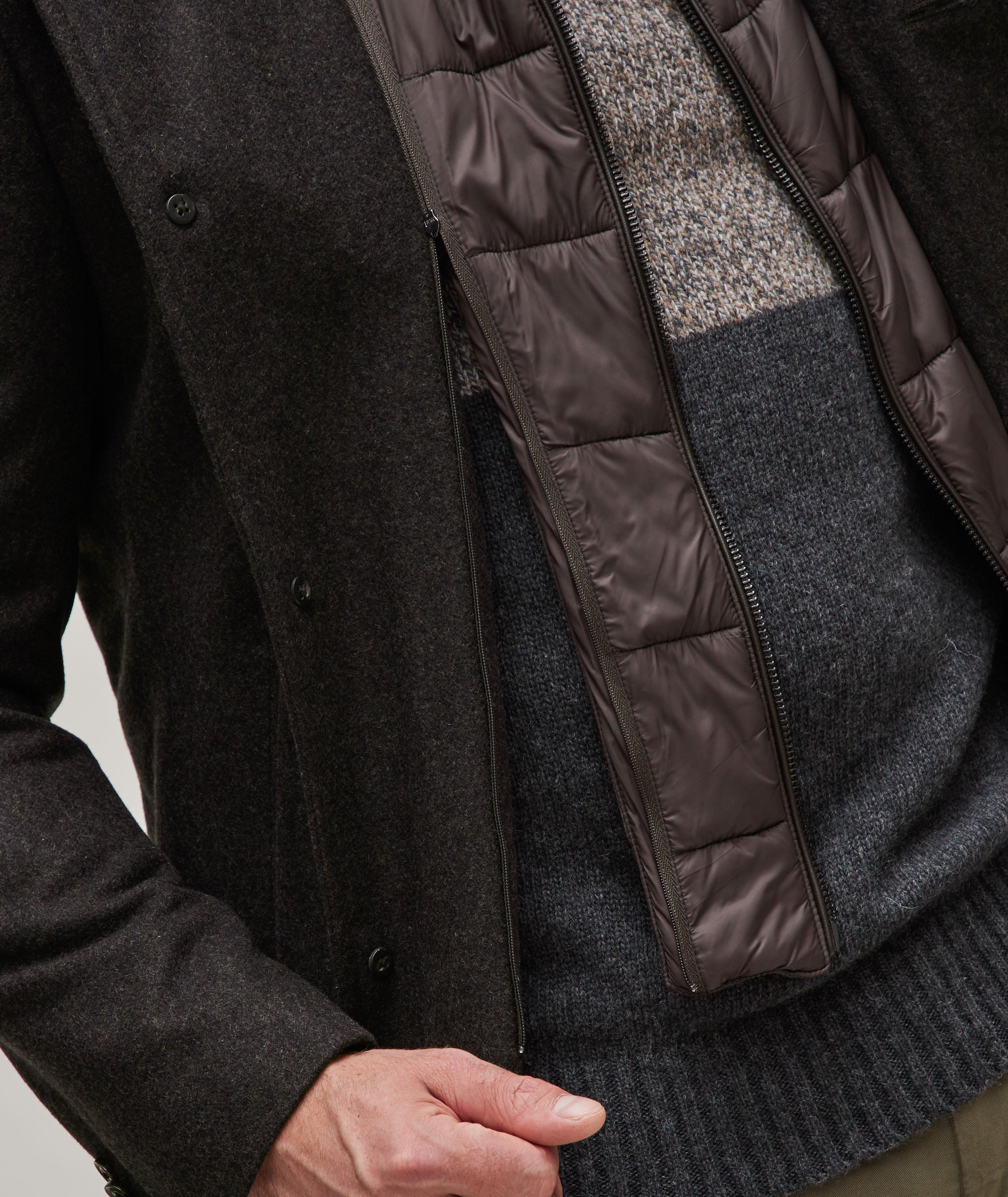 Wool-Blend Removable Bib Coat image 3