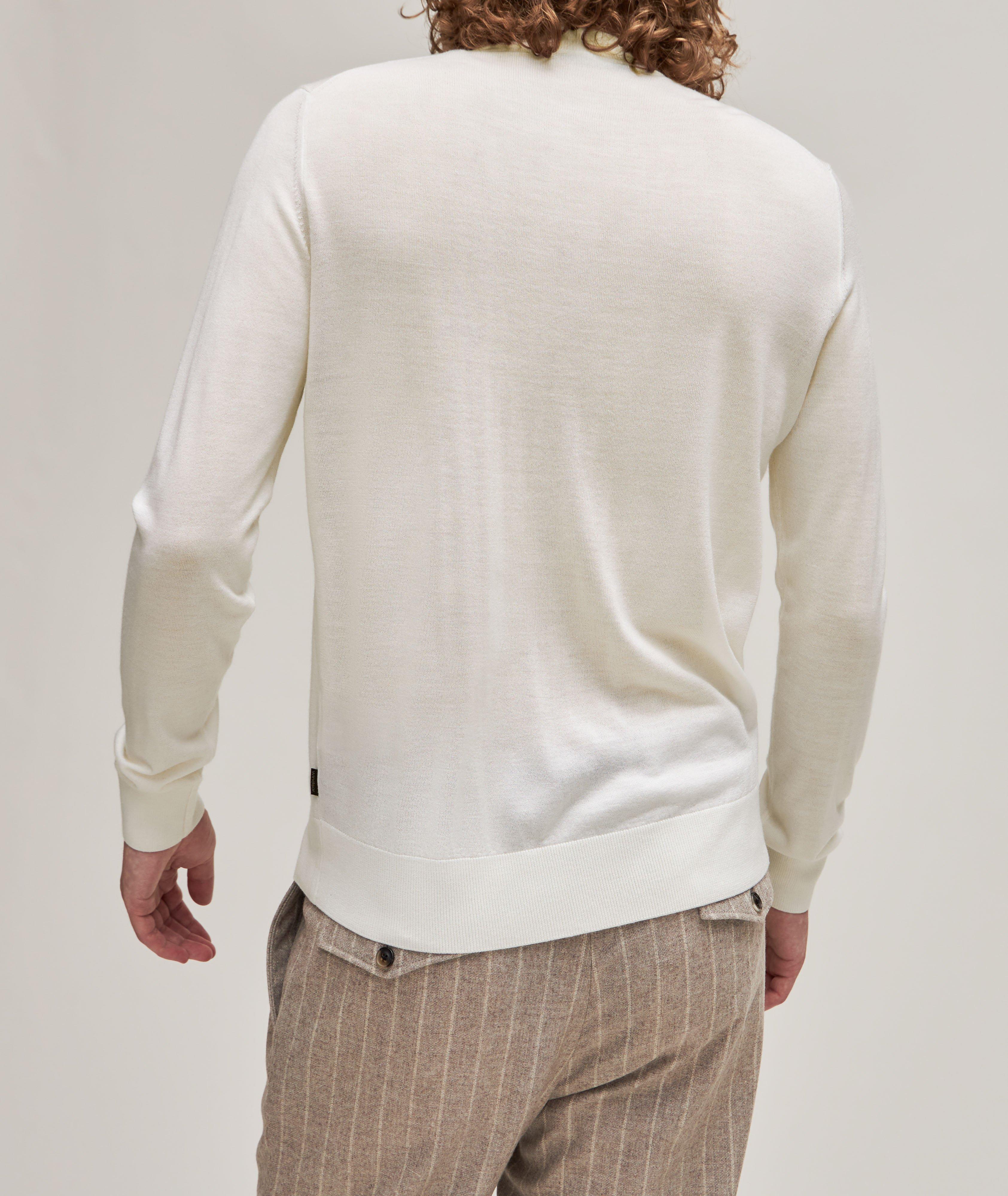 Wool, Silk & Cashmere Mock Neck Sweater image 2