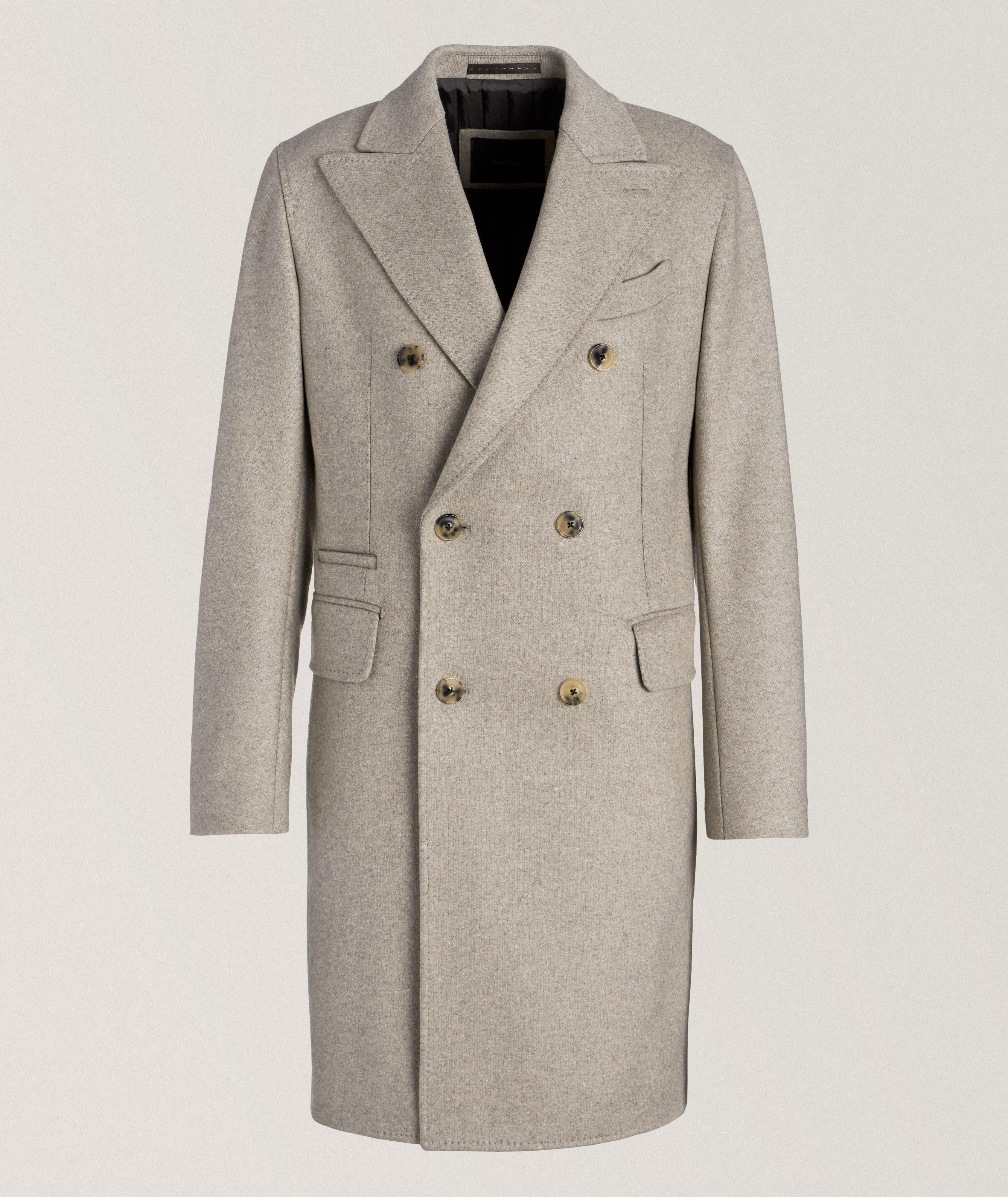 Cashmere-Blend Double-Breasted Overcoat