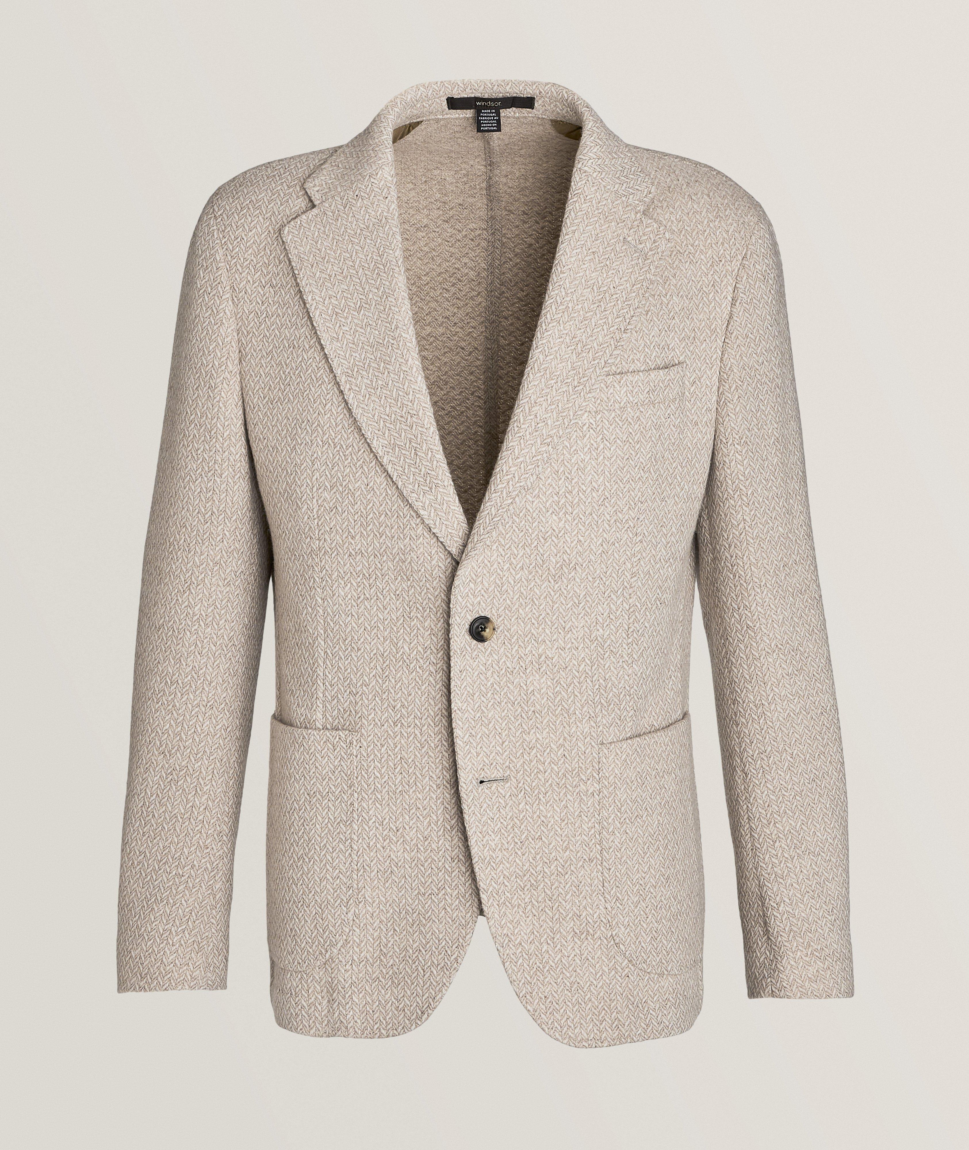 Giro Basket Weaved Wool-Blend Sport Jacket