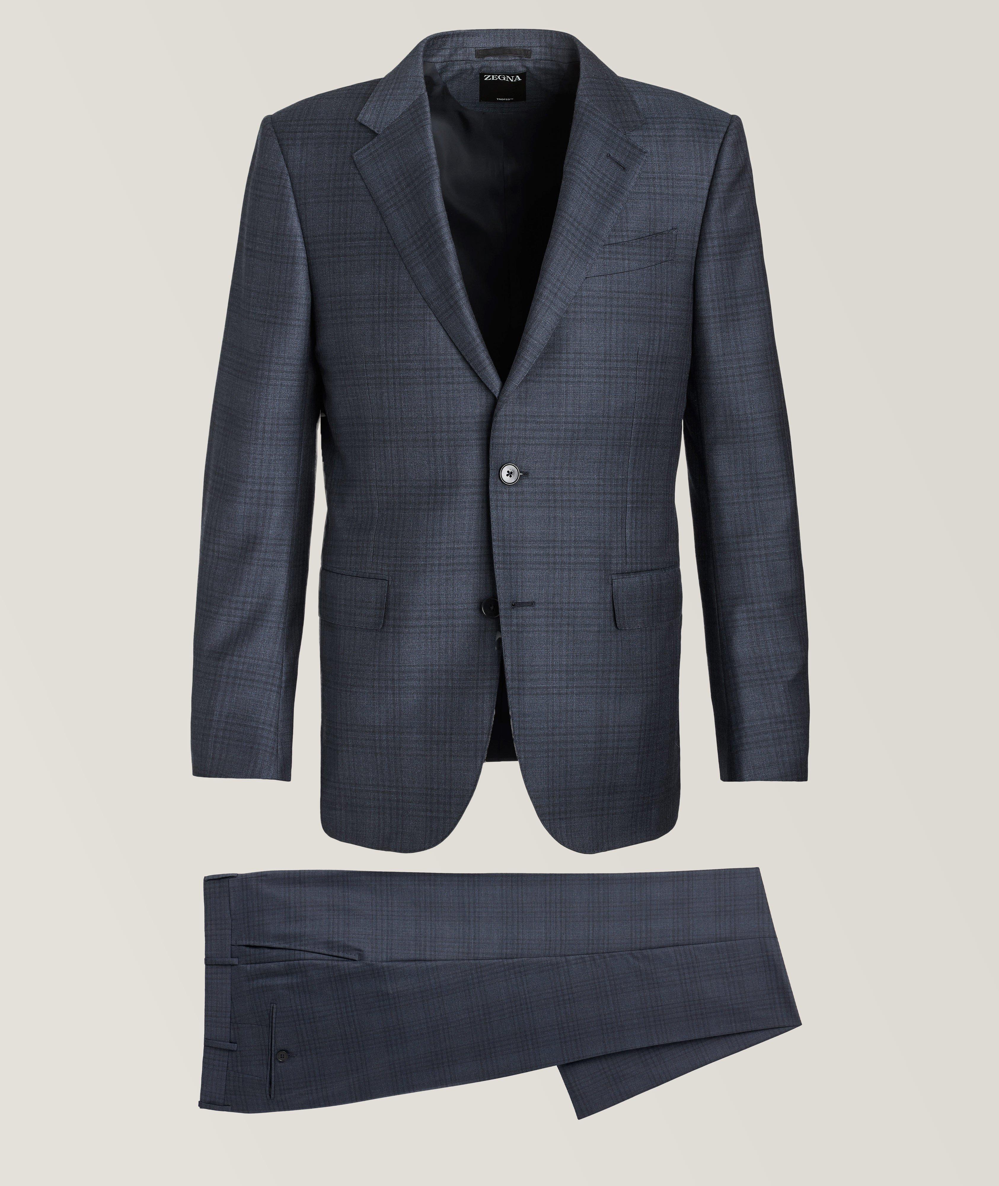 Sartorial Plaid Trofeo Wool Mélange Suit