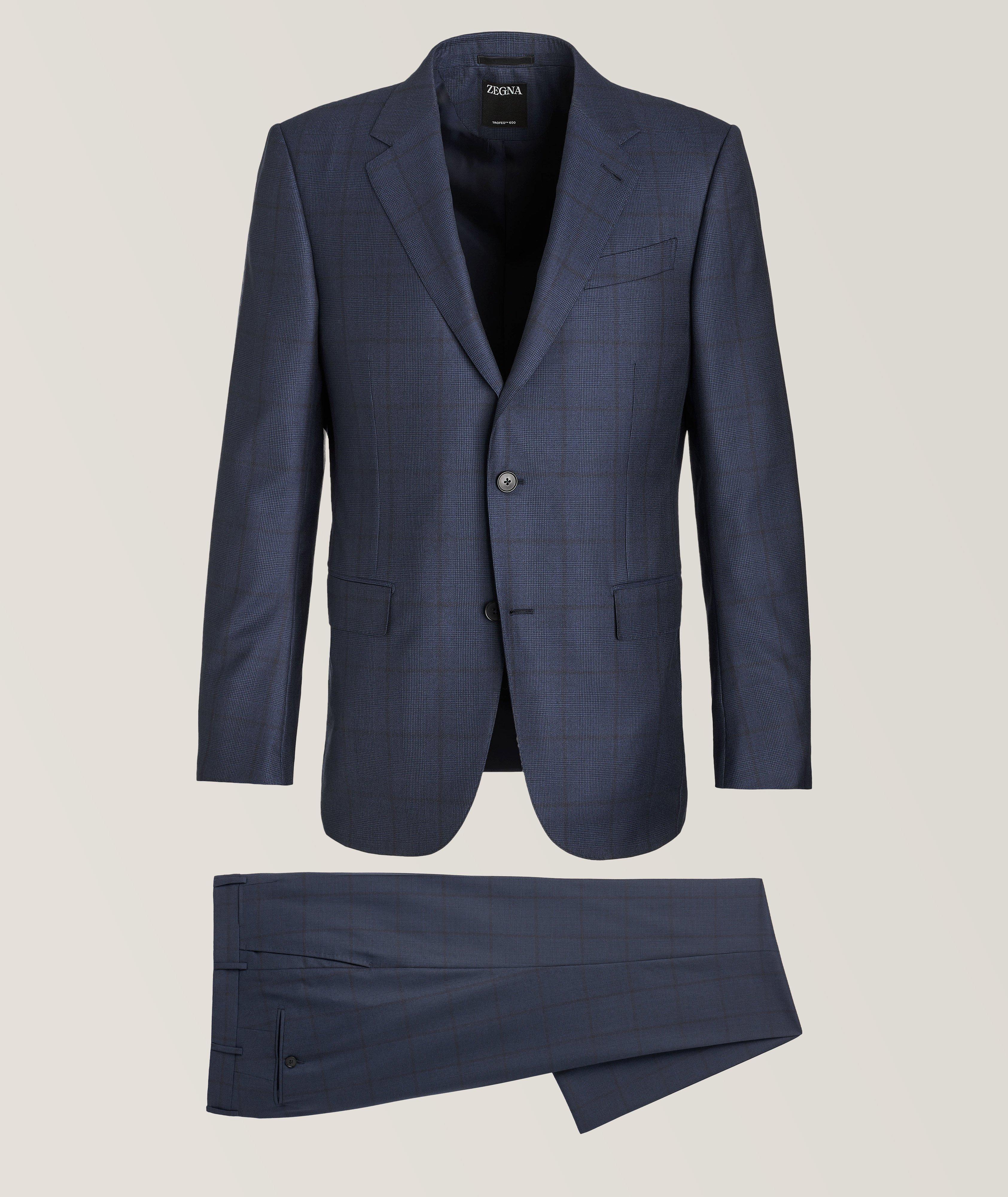 Sartorial Tonal Plaid Trofeo 600 Wool-Silk Suit