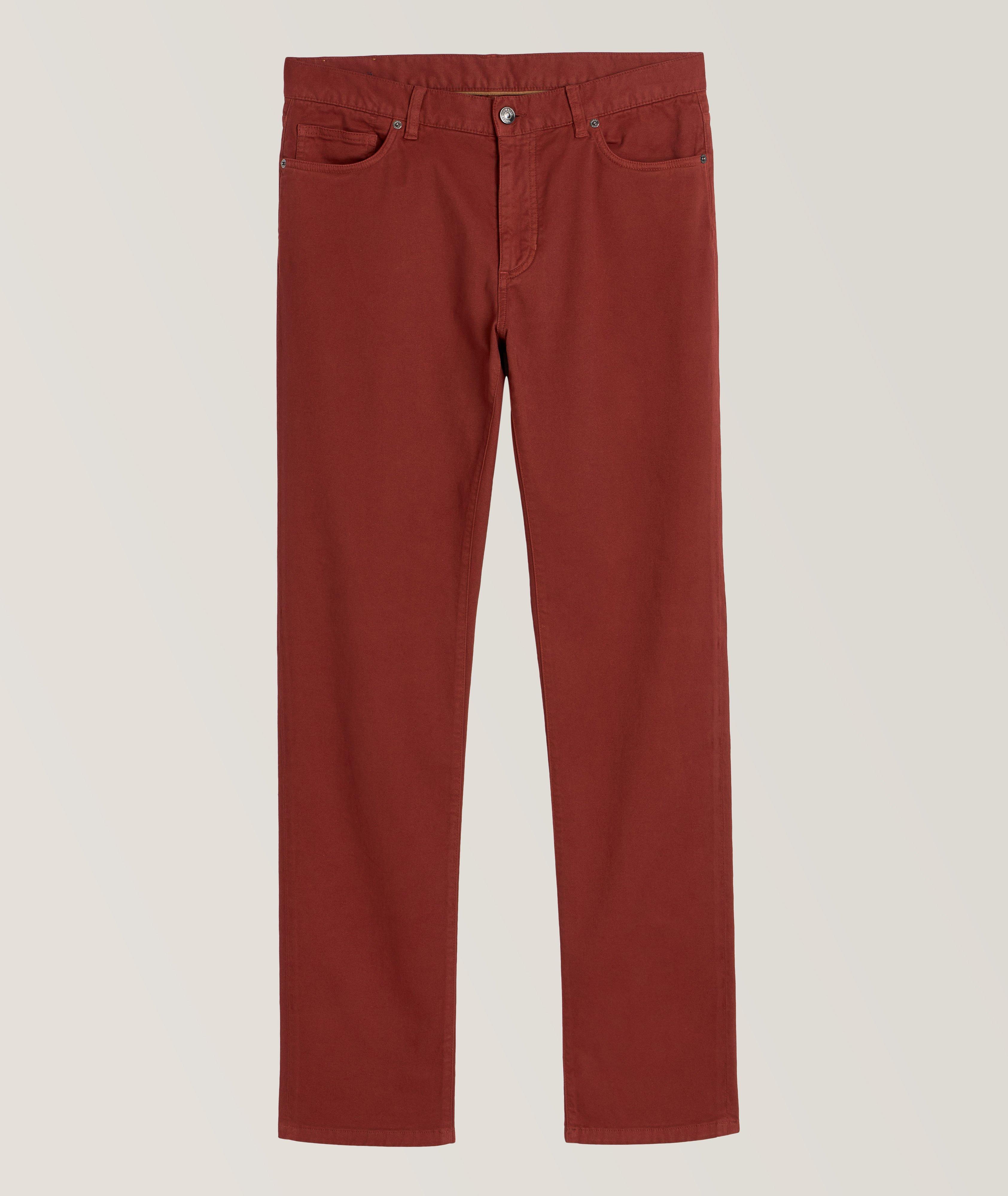 City Stretch-Cotton Gabardine Five-Pocket Pants image 0