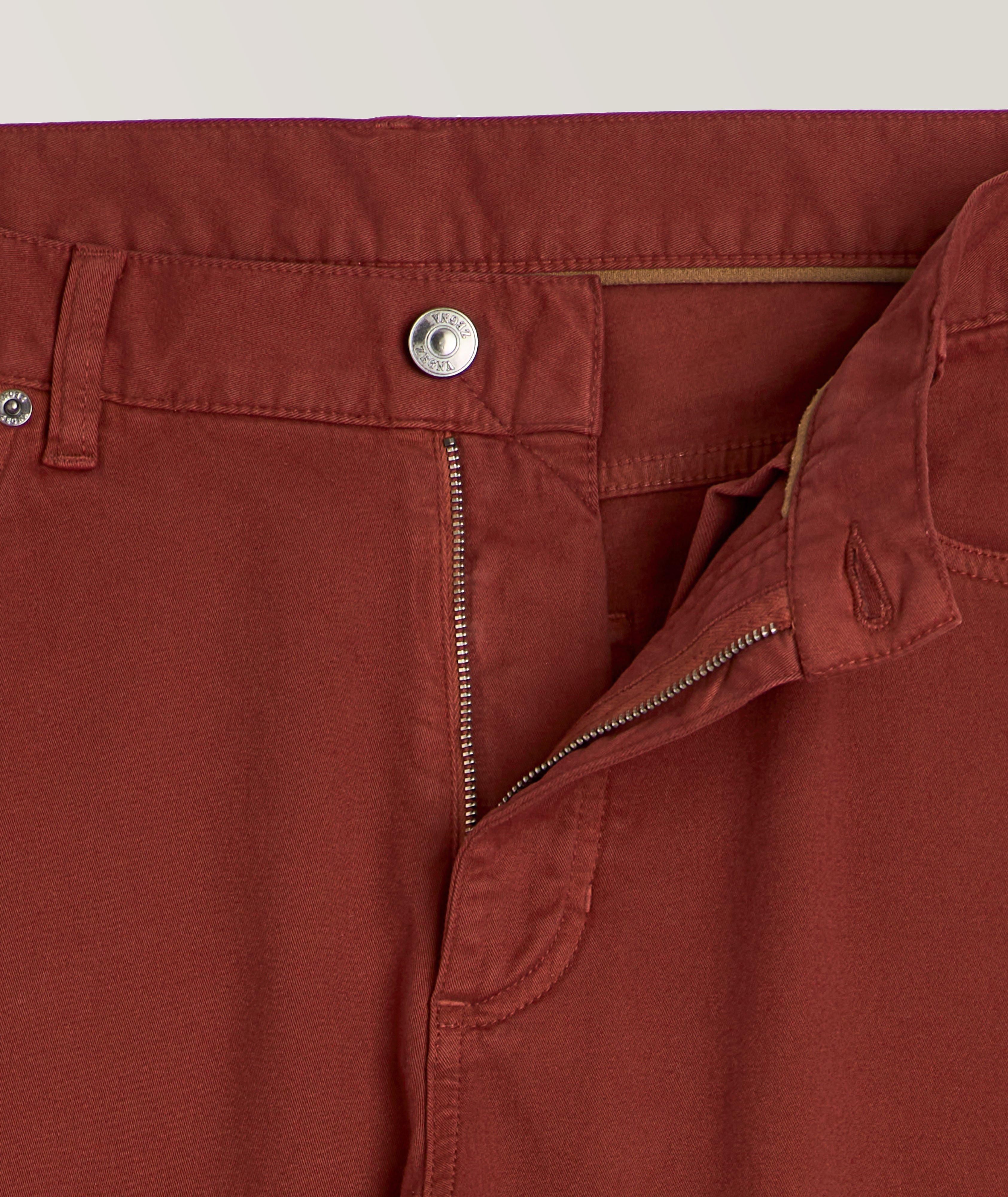 City Stretch-Cotton Gabardine Five-Pocket Pants image 1