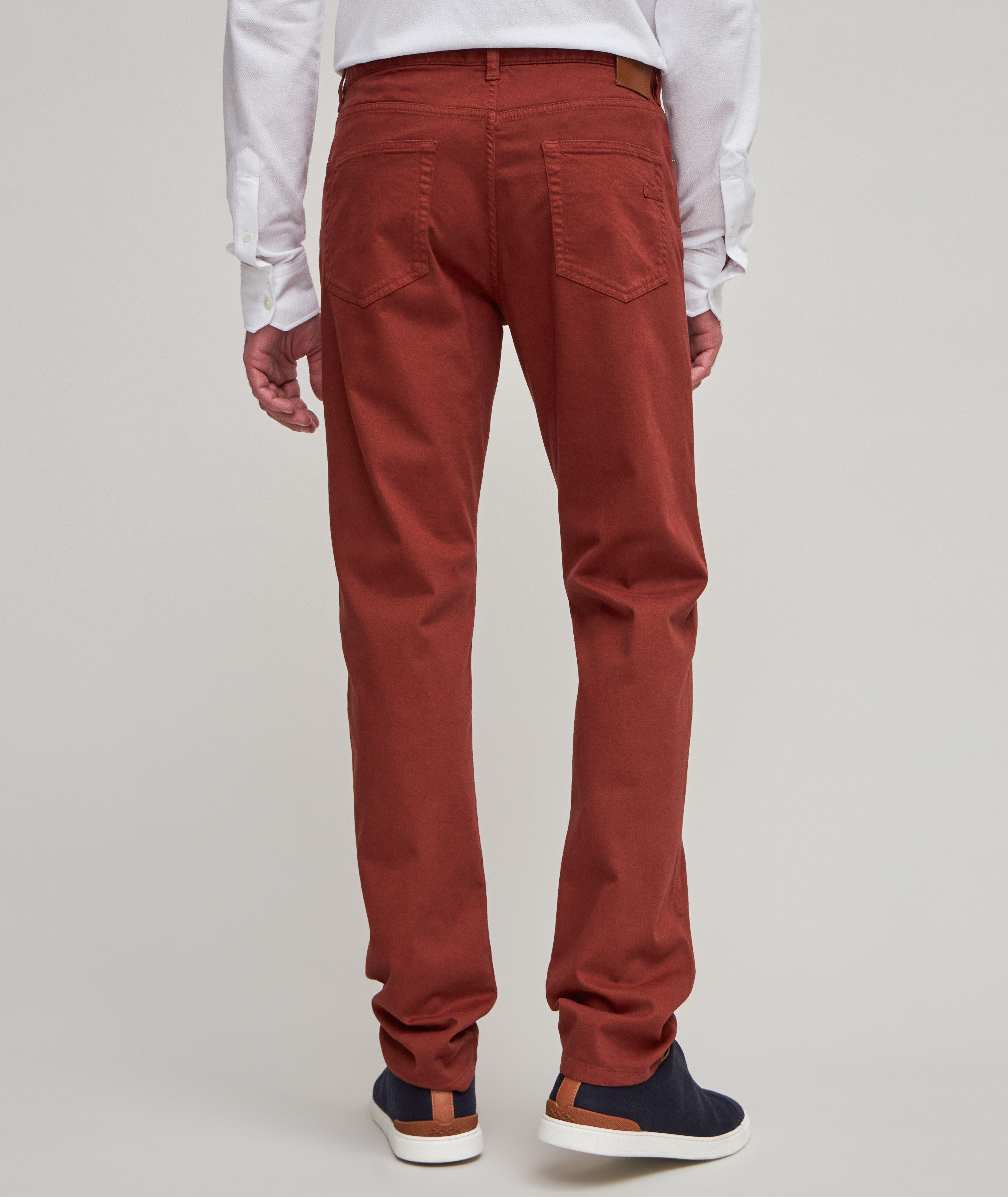 City Stretch-Cotton Gabardine Five-Pocket Pants image 3