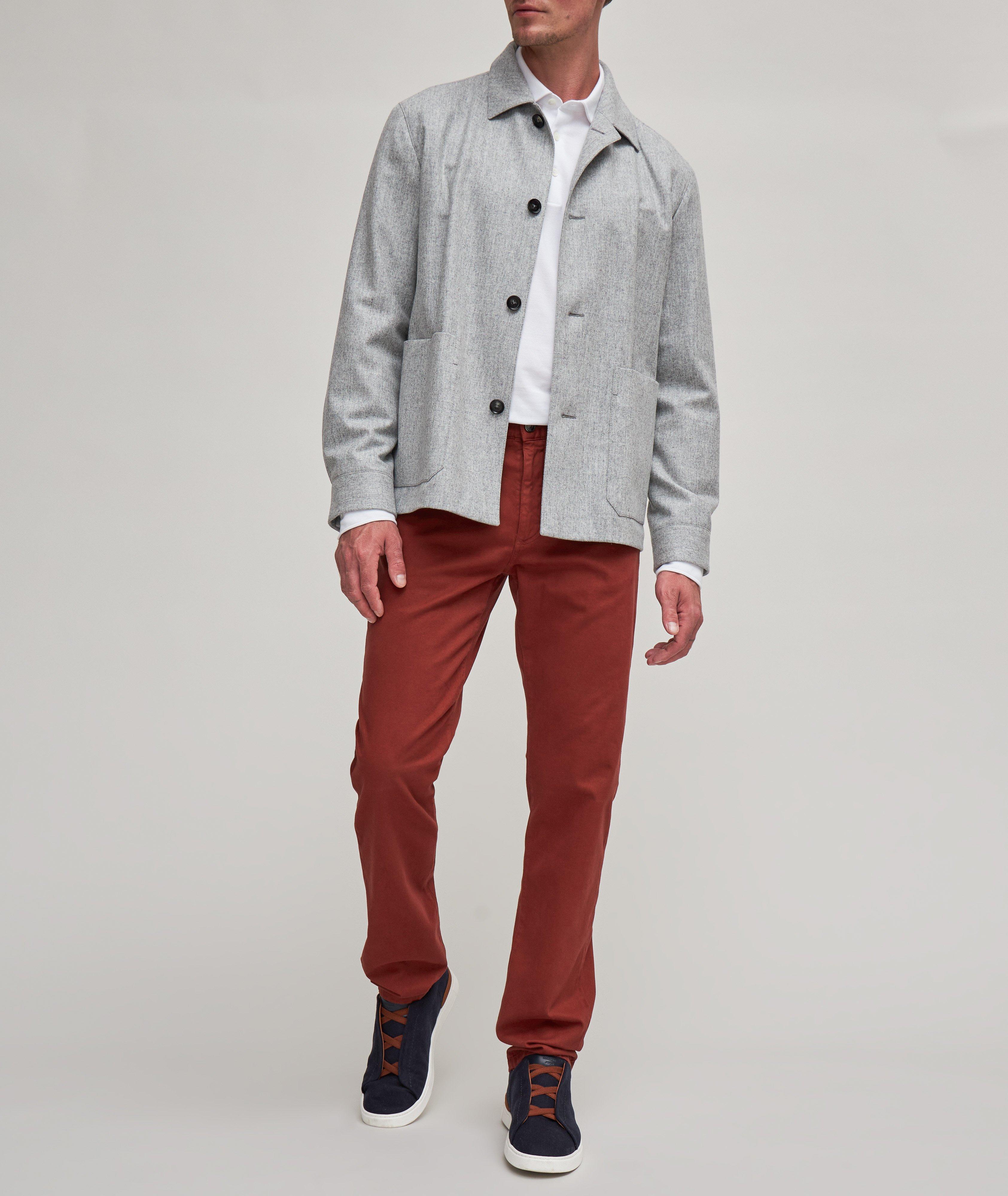 City Stretch-Cotton Gabardine Five-Pocket Pants image 4