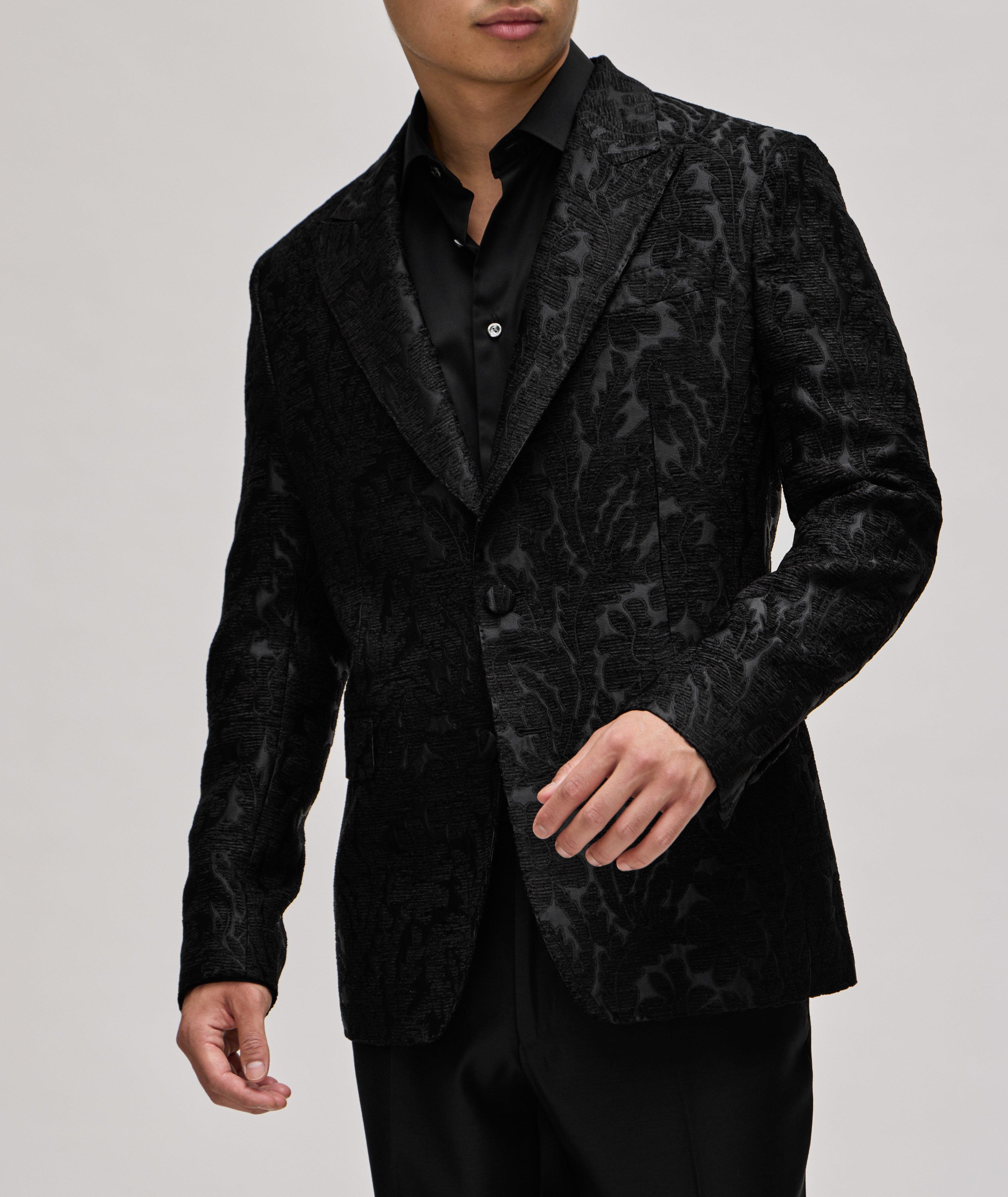 Floral Jacquard Stitched Evening Jacket image 1
