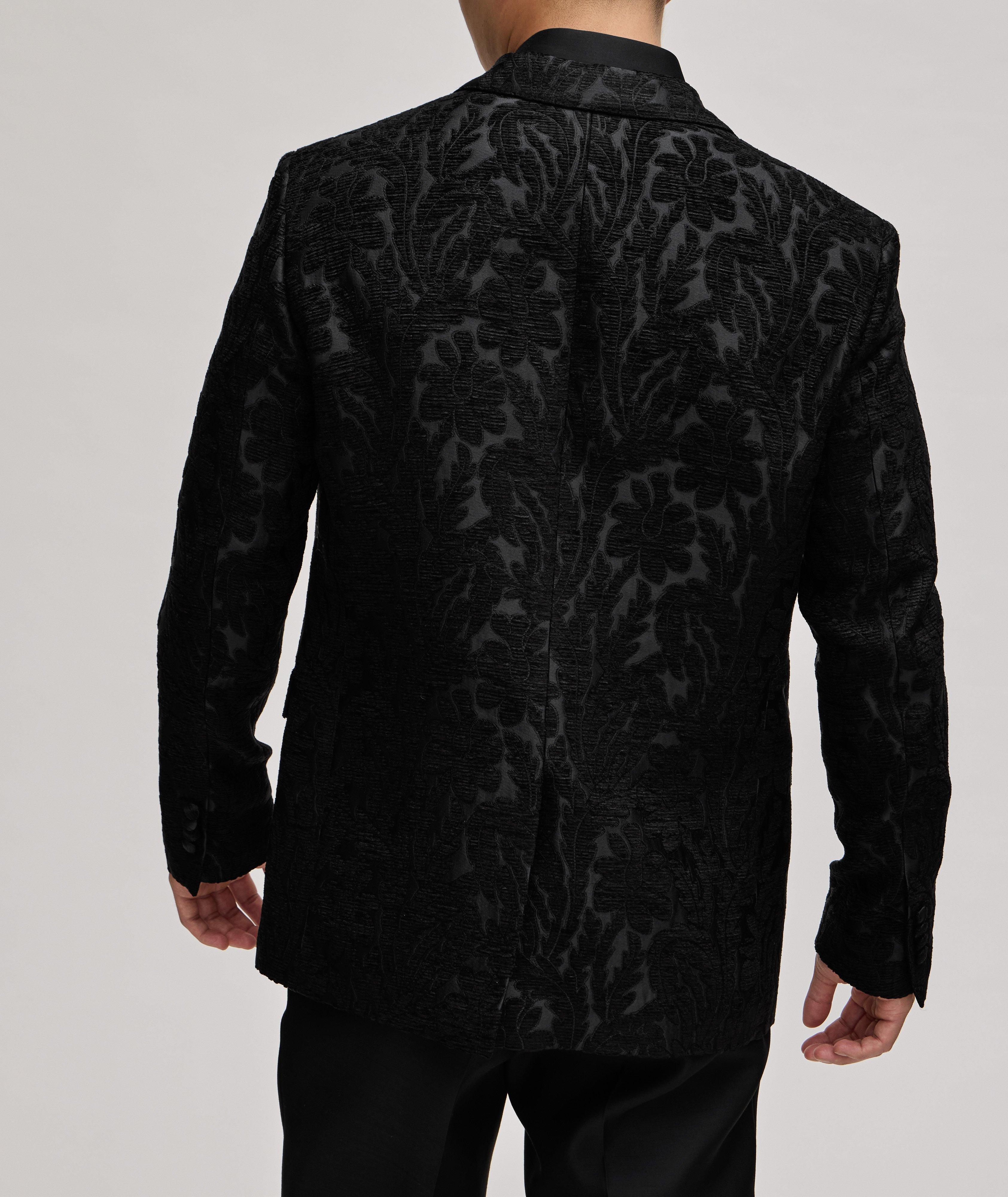 Floral Jacquard Stitched Evening Jacket image 2