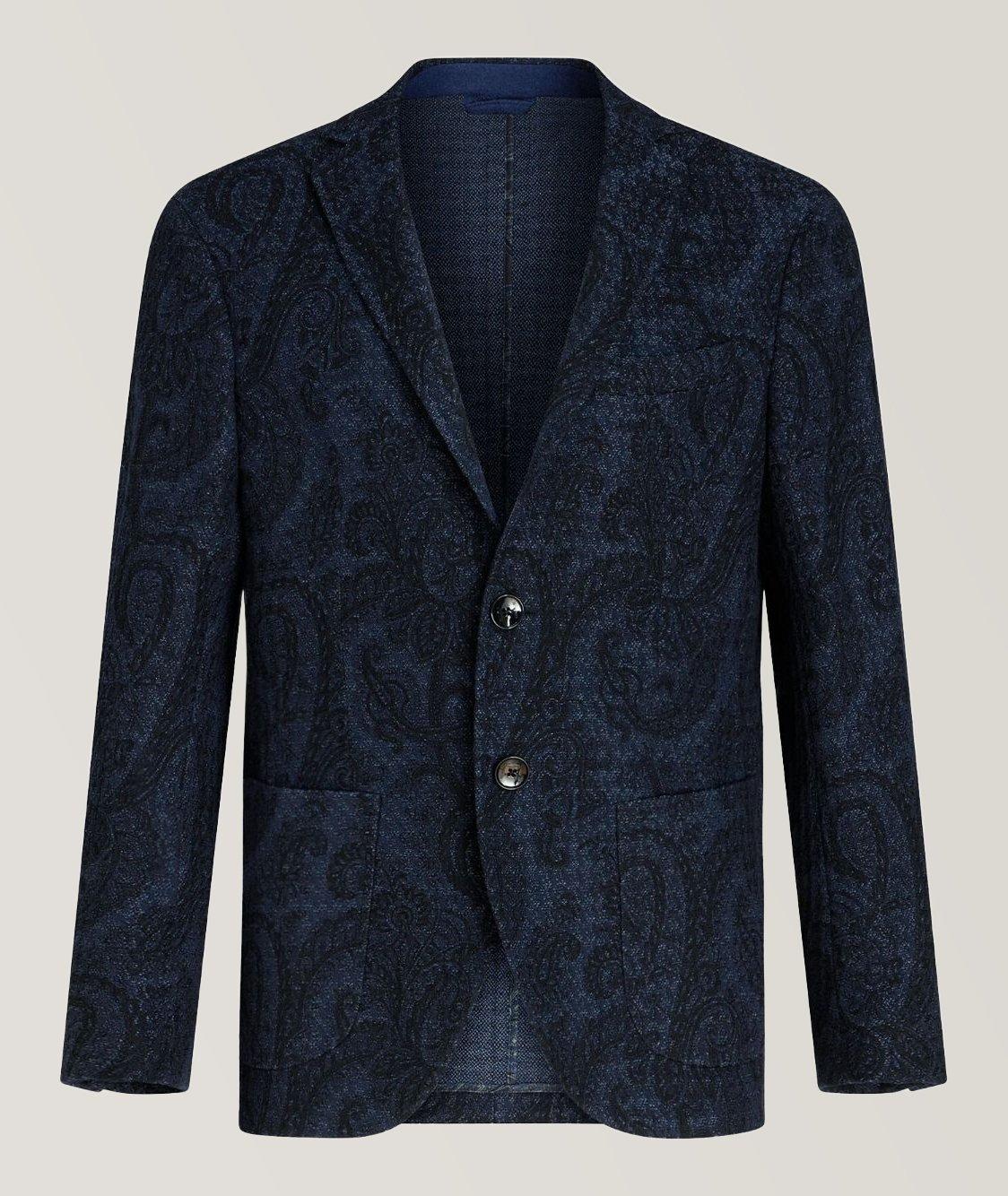 Tonal Paisley Cotton Sport Jacket