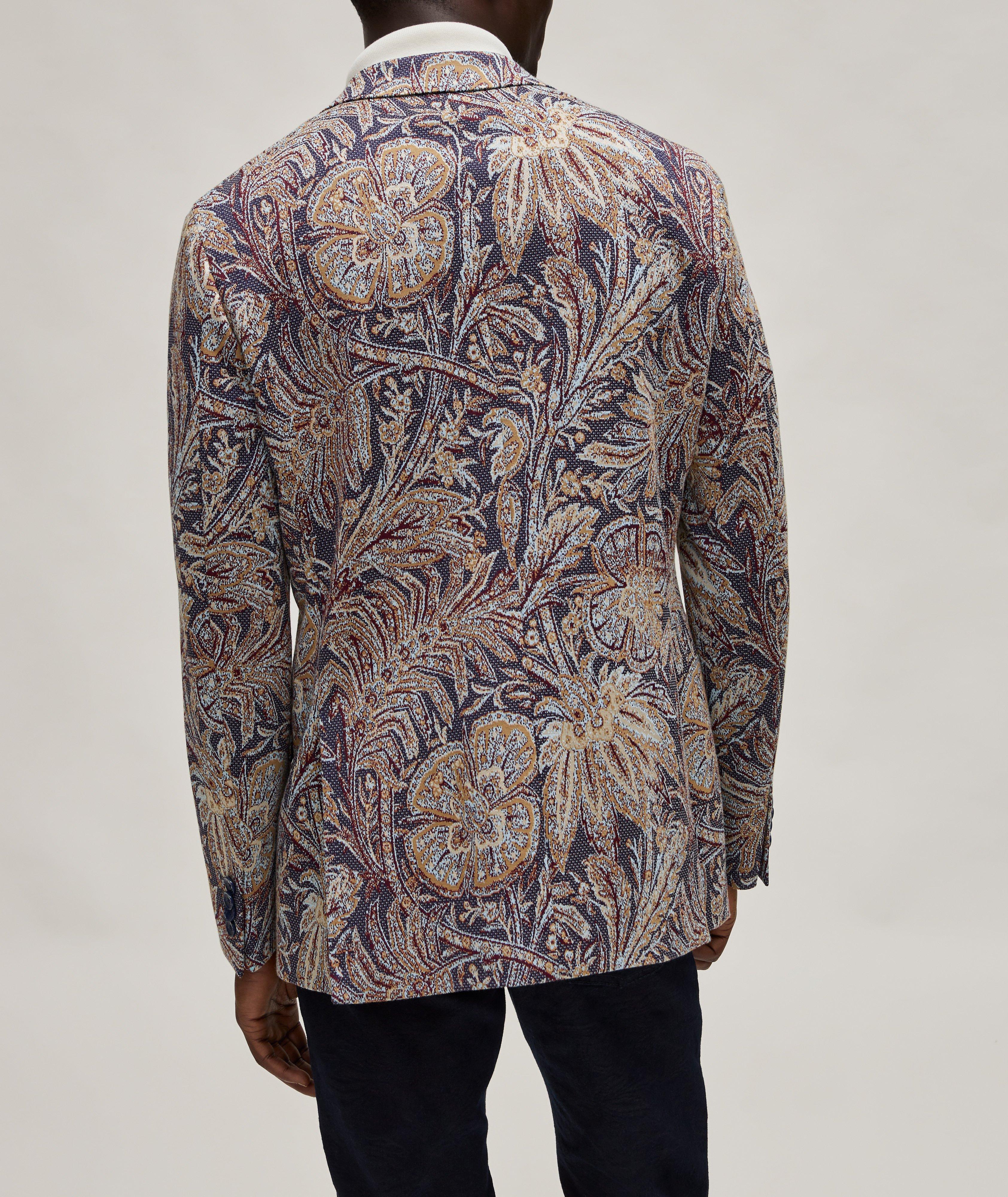 Botanical Jacquard Stretch-Cotton Sport Jacket image 2
