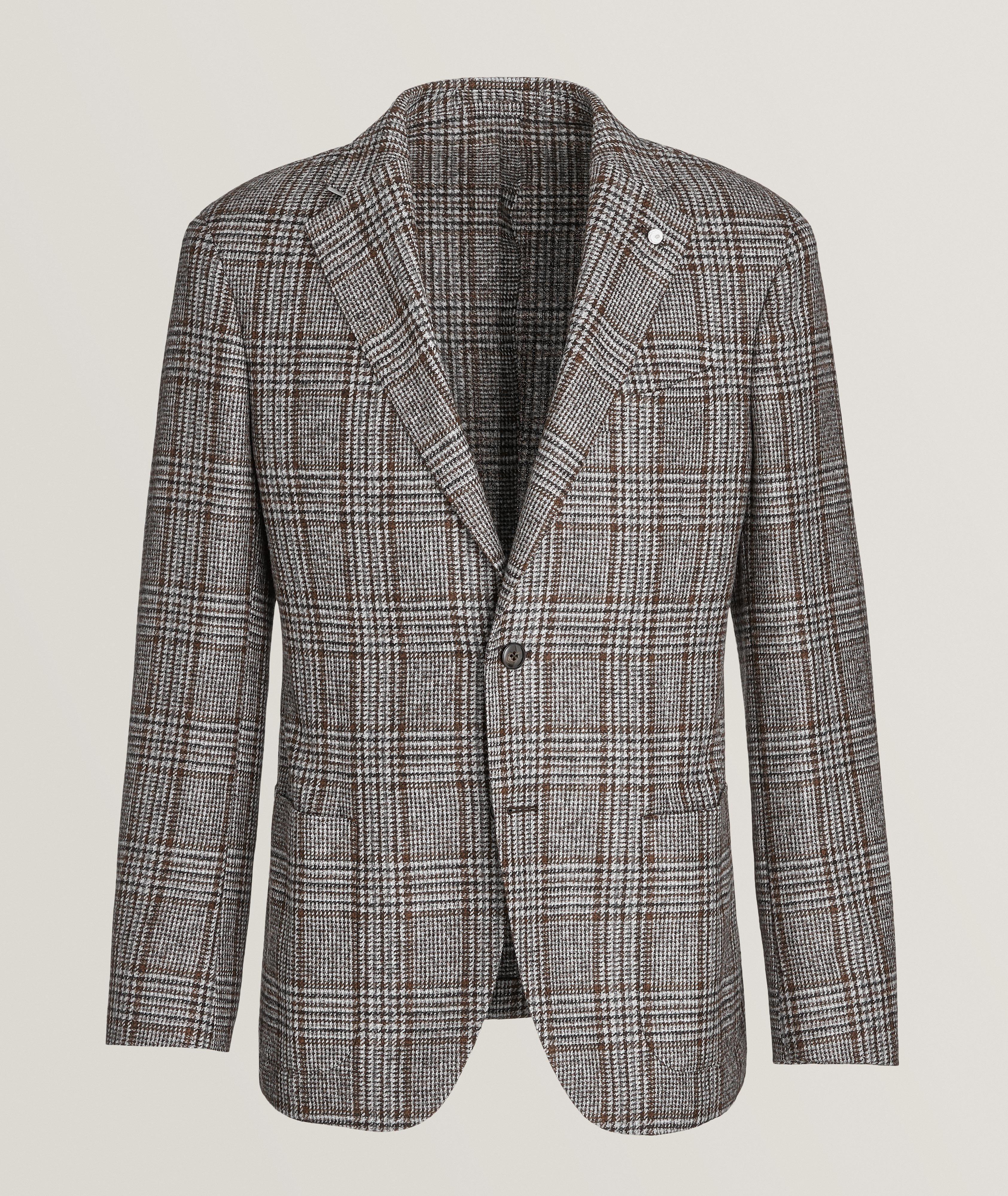 Glen Plaid Check Virgin Wool-Blend Sport Jacket