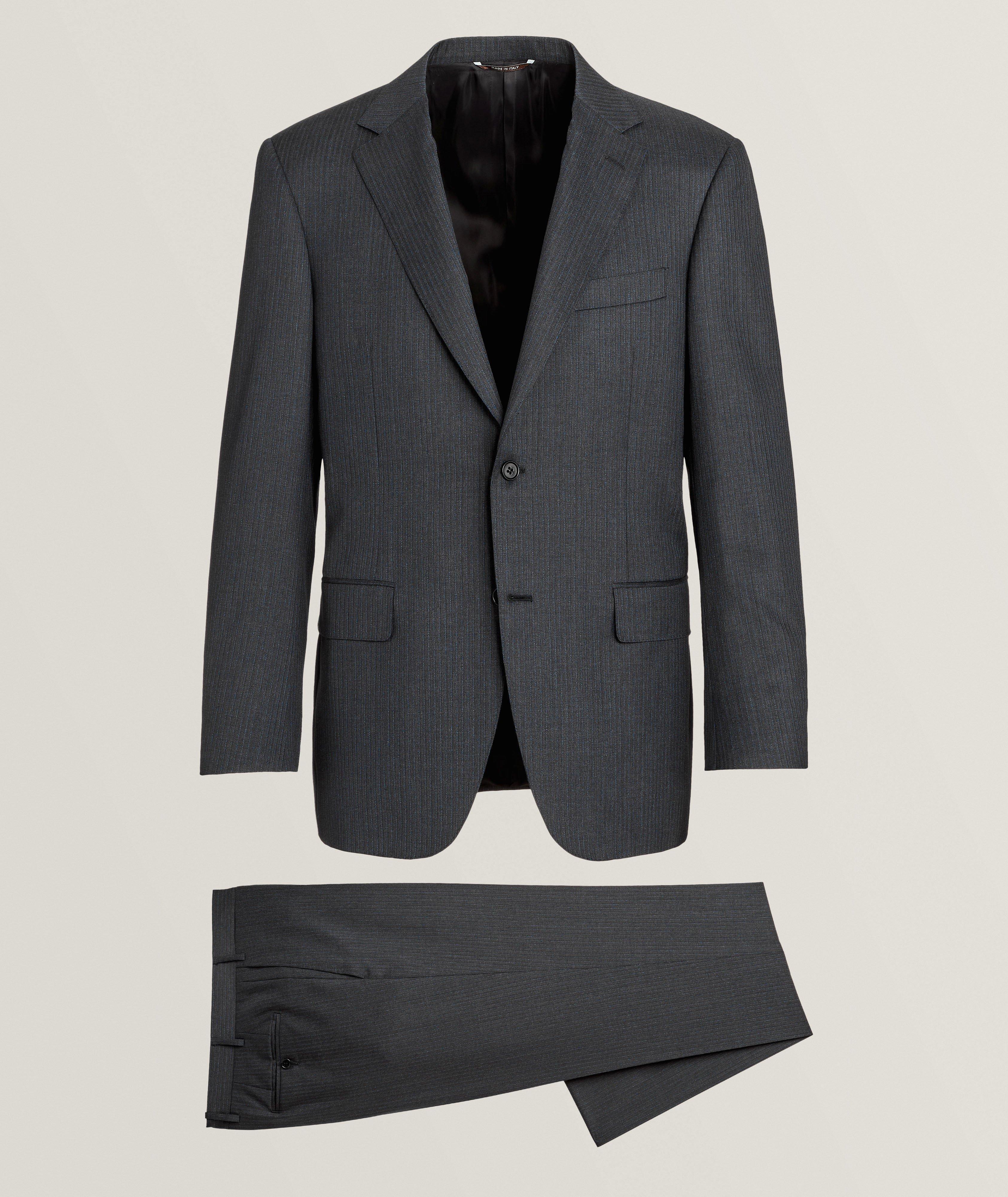 Slim-Fit Pinstripe Wool Suit