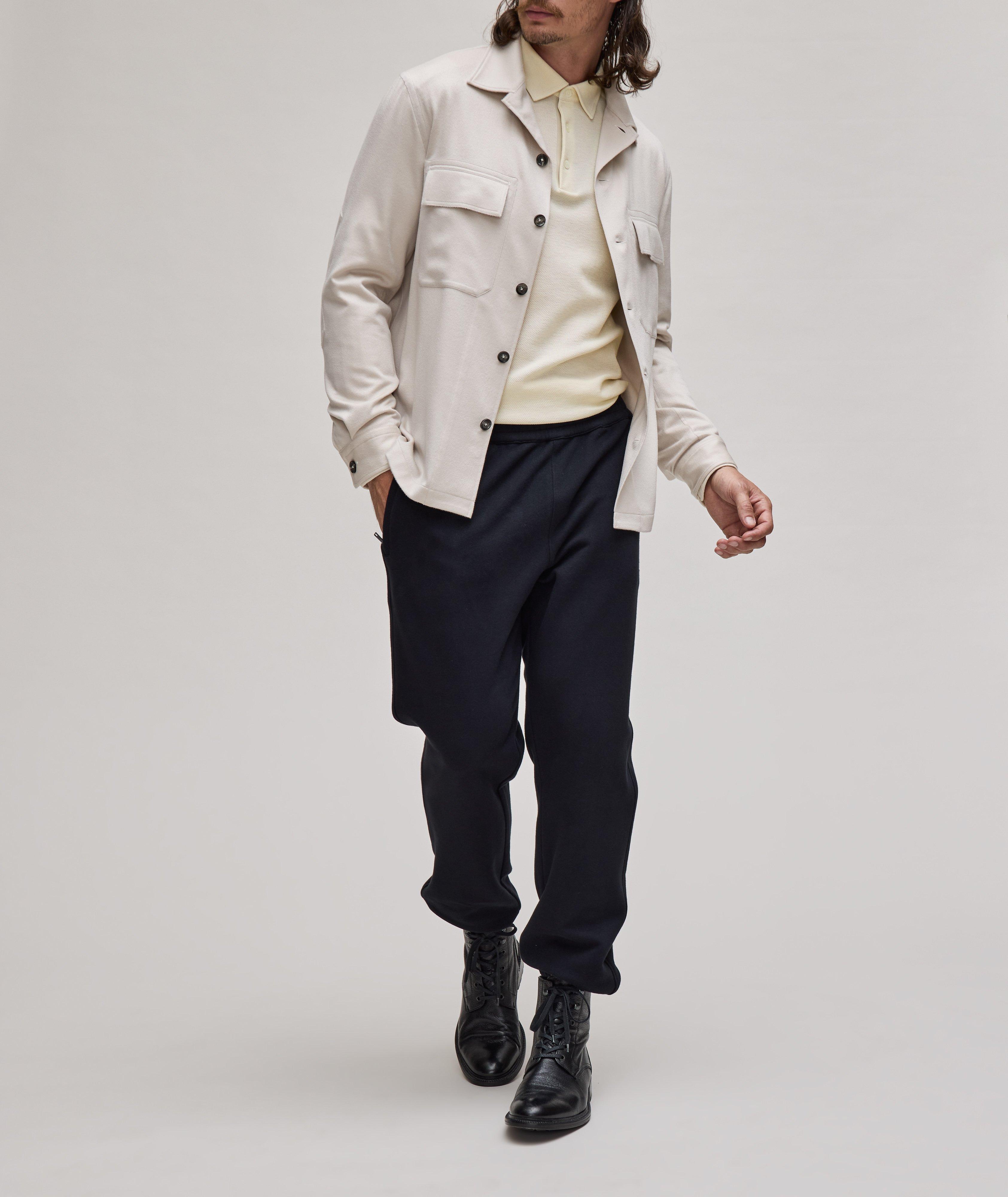 Waffle Knit Cotton-Cashmere Polo image 3