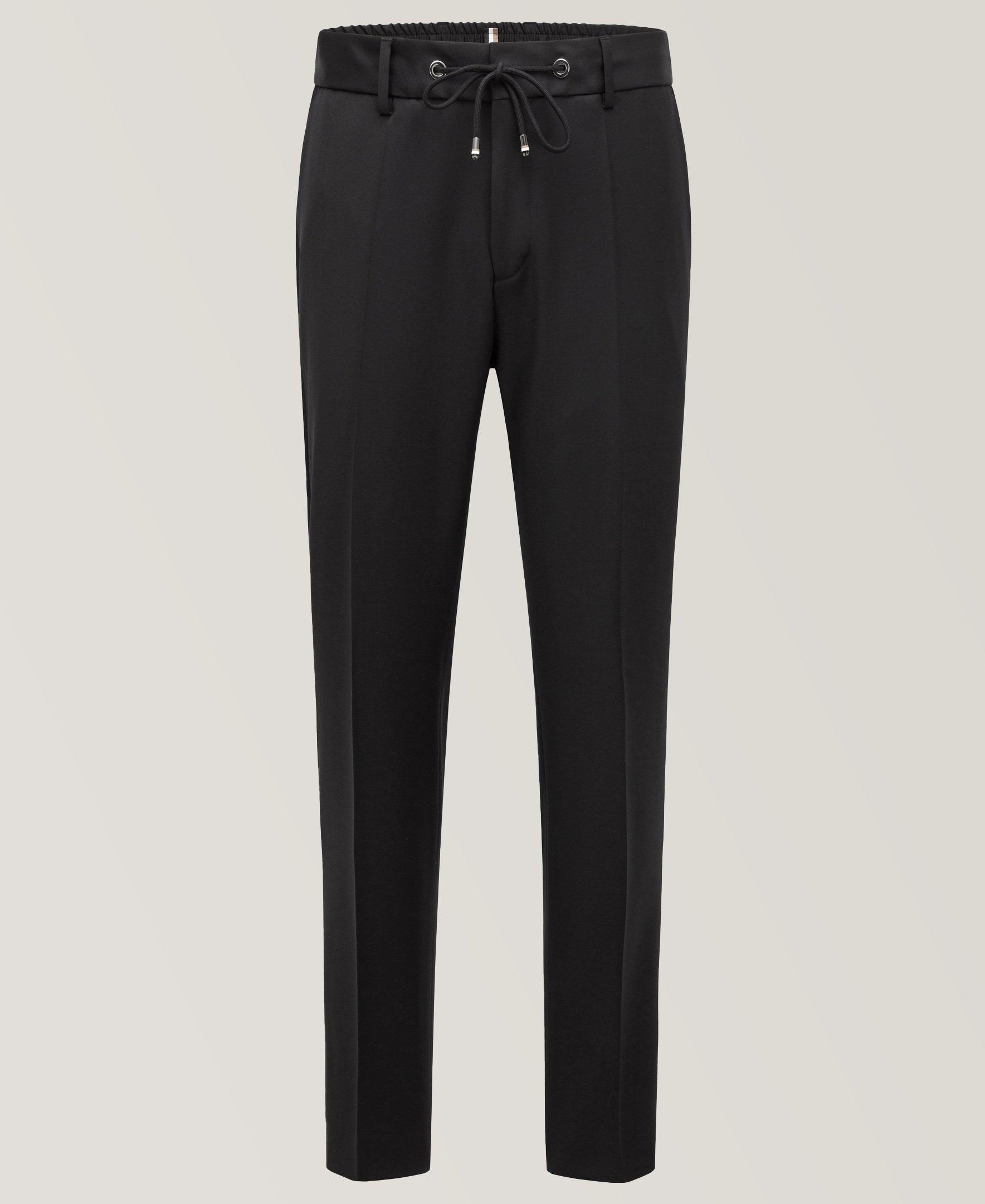 Serge Virgin Wool Drawstring Dress Pants