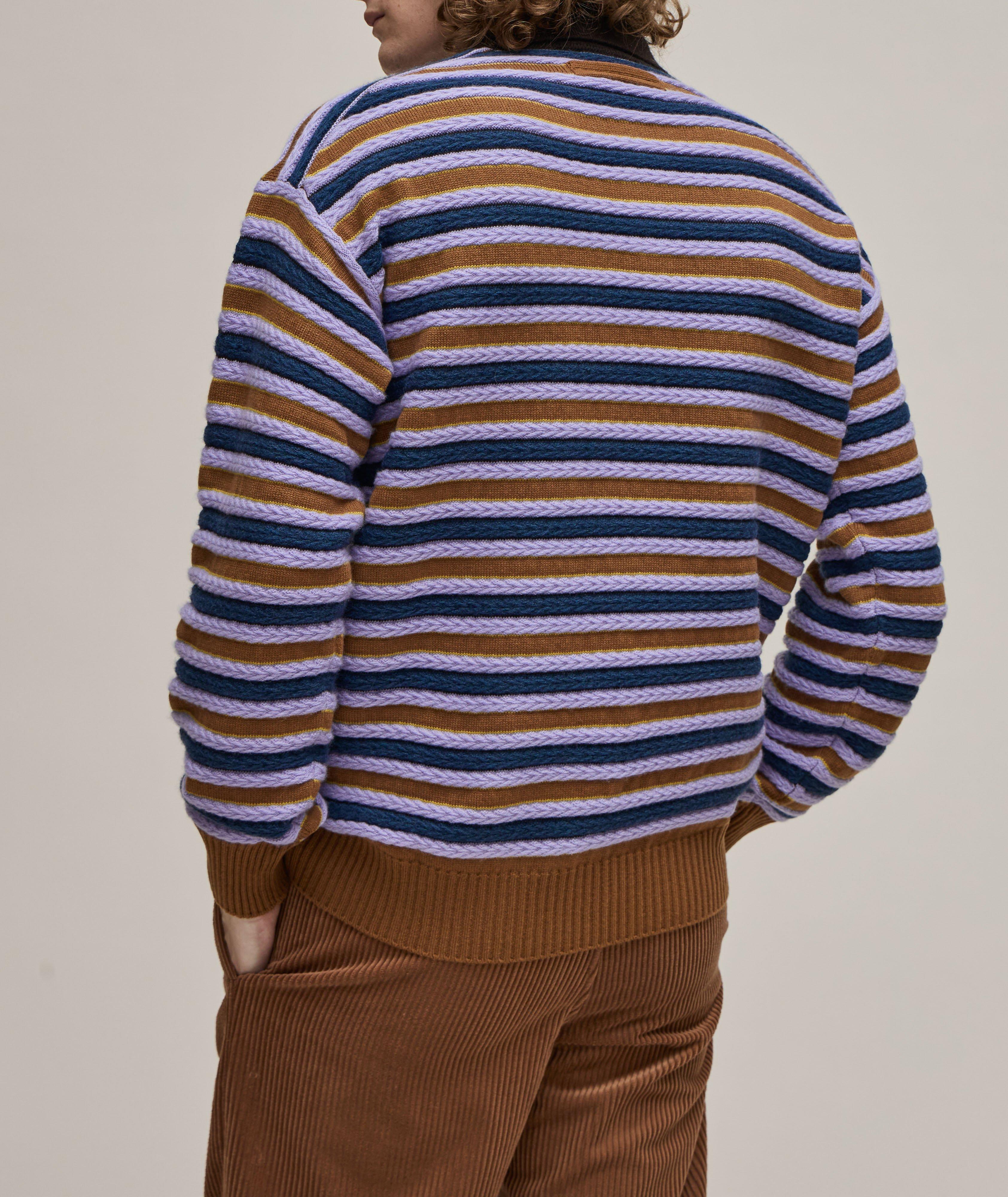 Striped Wool-Cashmere Knitted Sweater  image 2