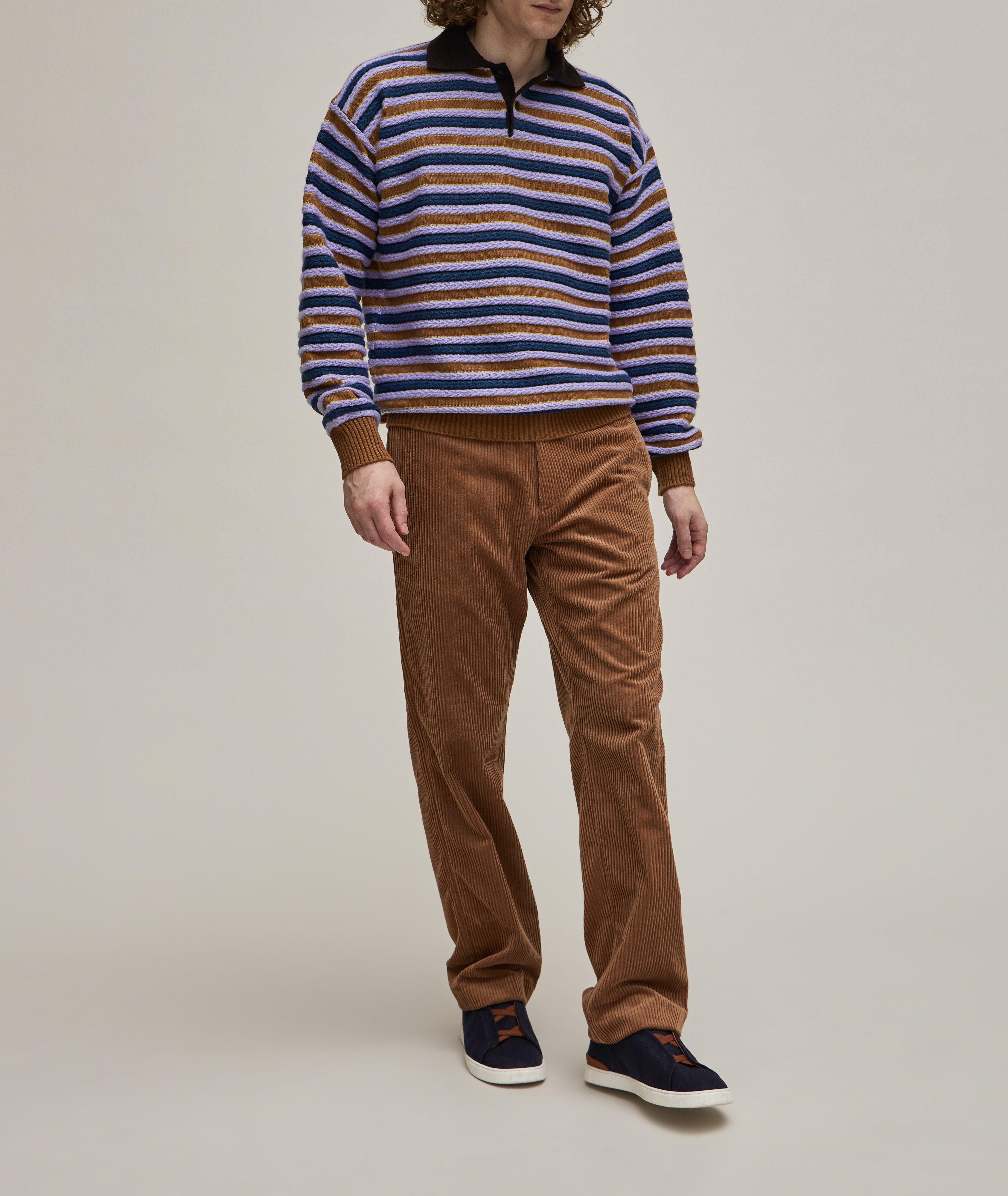 Striped Wool-Cashmere Knitted Sweater  image 3