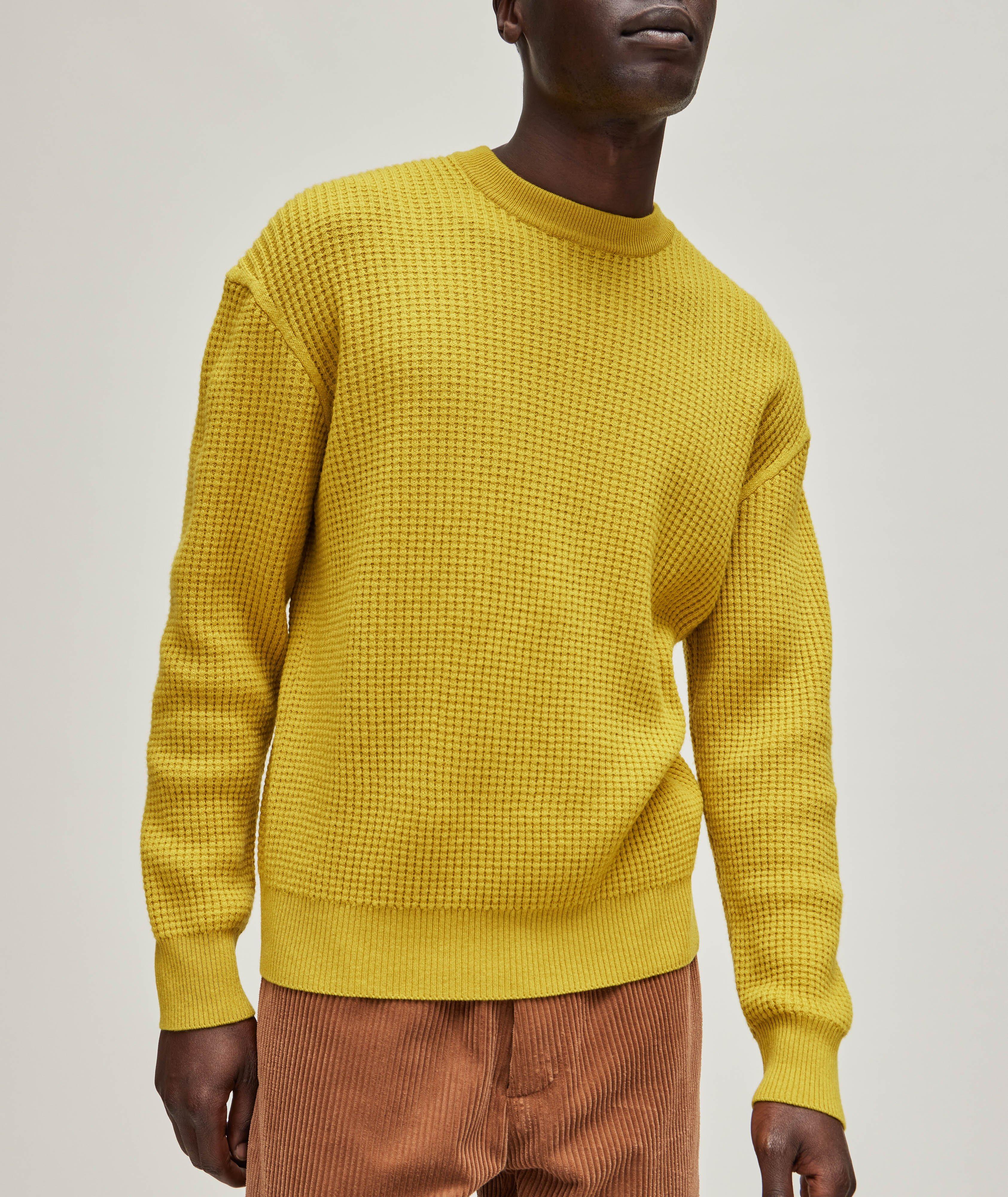 Waffle-Knit Oasi Cashmere Sweater  image 1