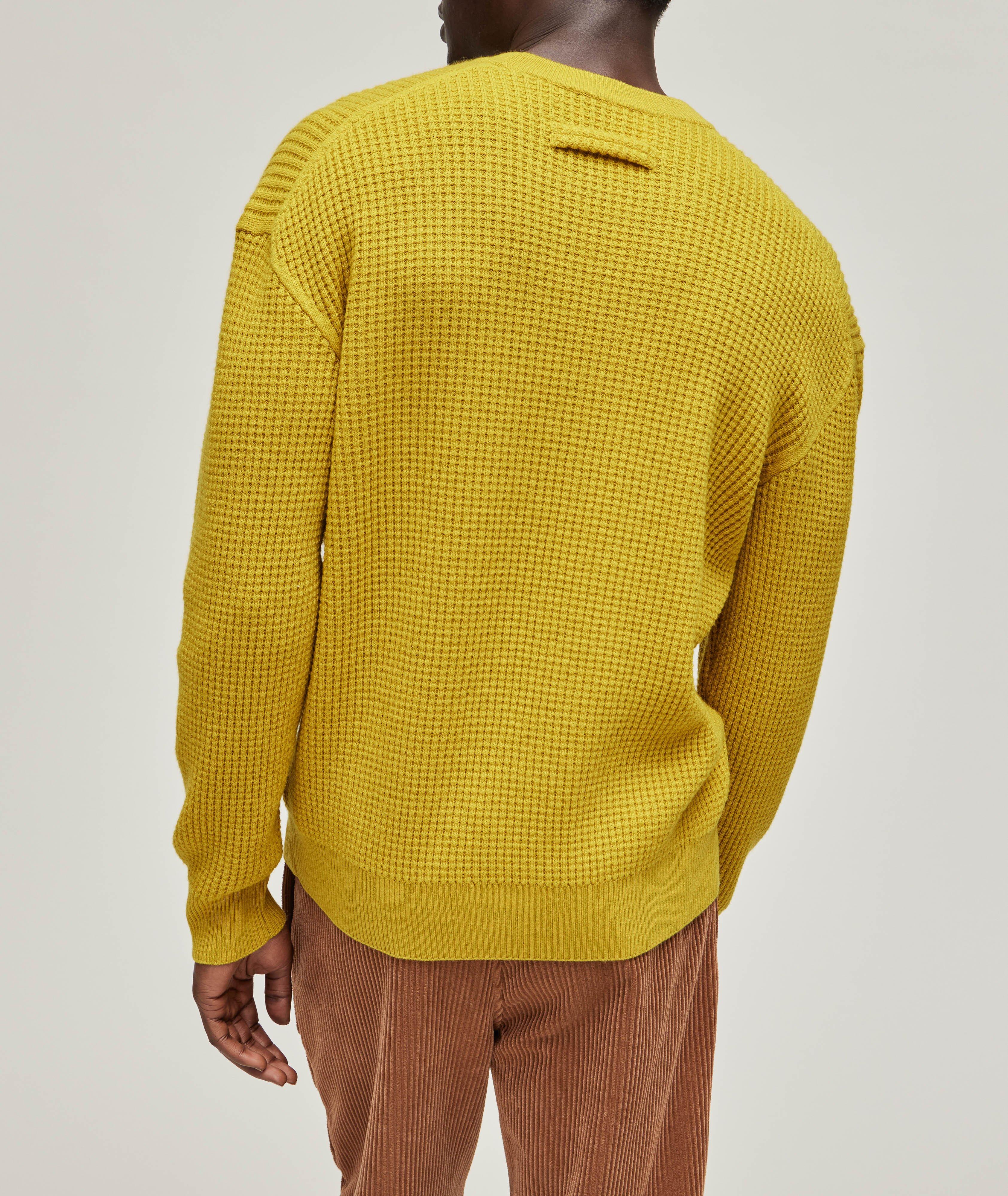 Waffle-Knit Oasi Cashmere Sweater  image 2