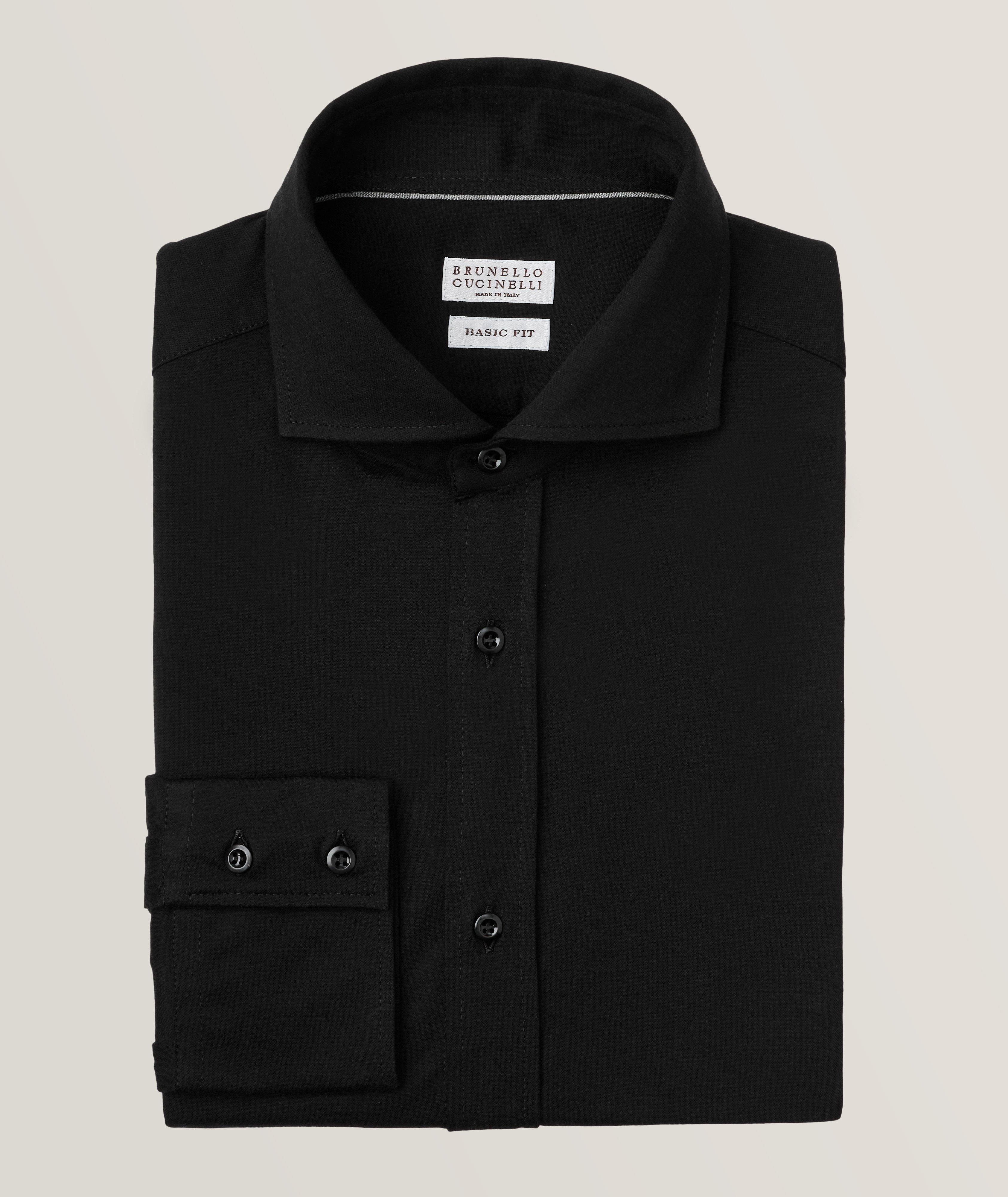 Brunello Cucinelli Chemise Décontractée En Coton En Noir , Taille Homme TTG