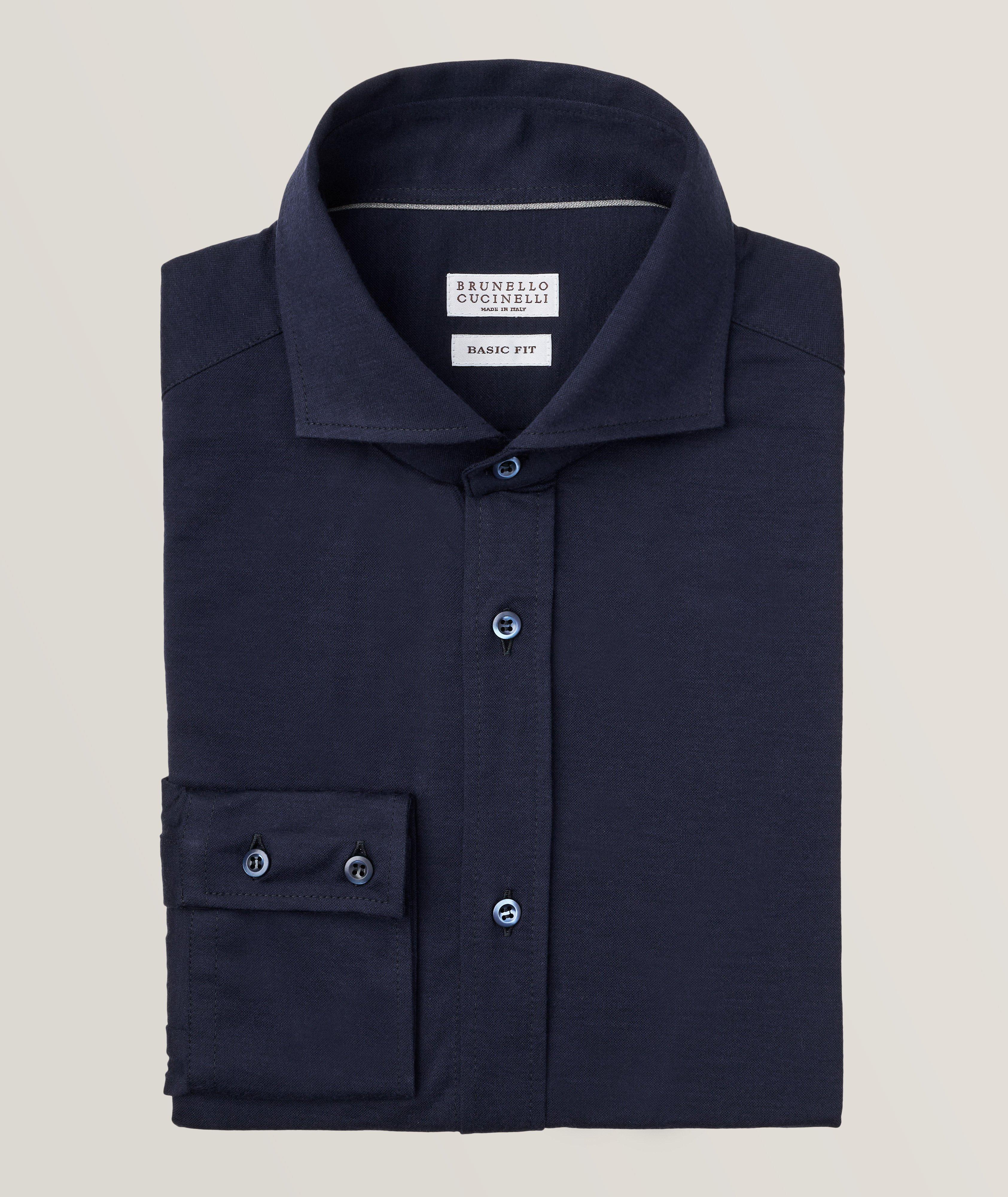 Brunello Cucinelli Chemise Décontractée En Coton En Bleu , Taille Homme TTTG