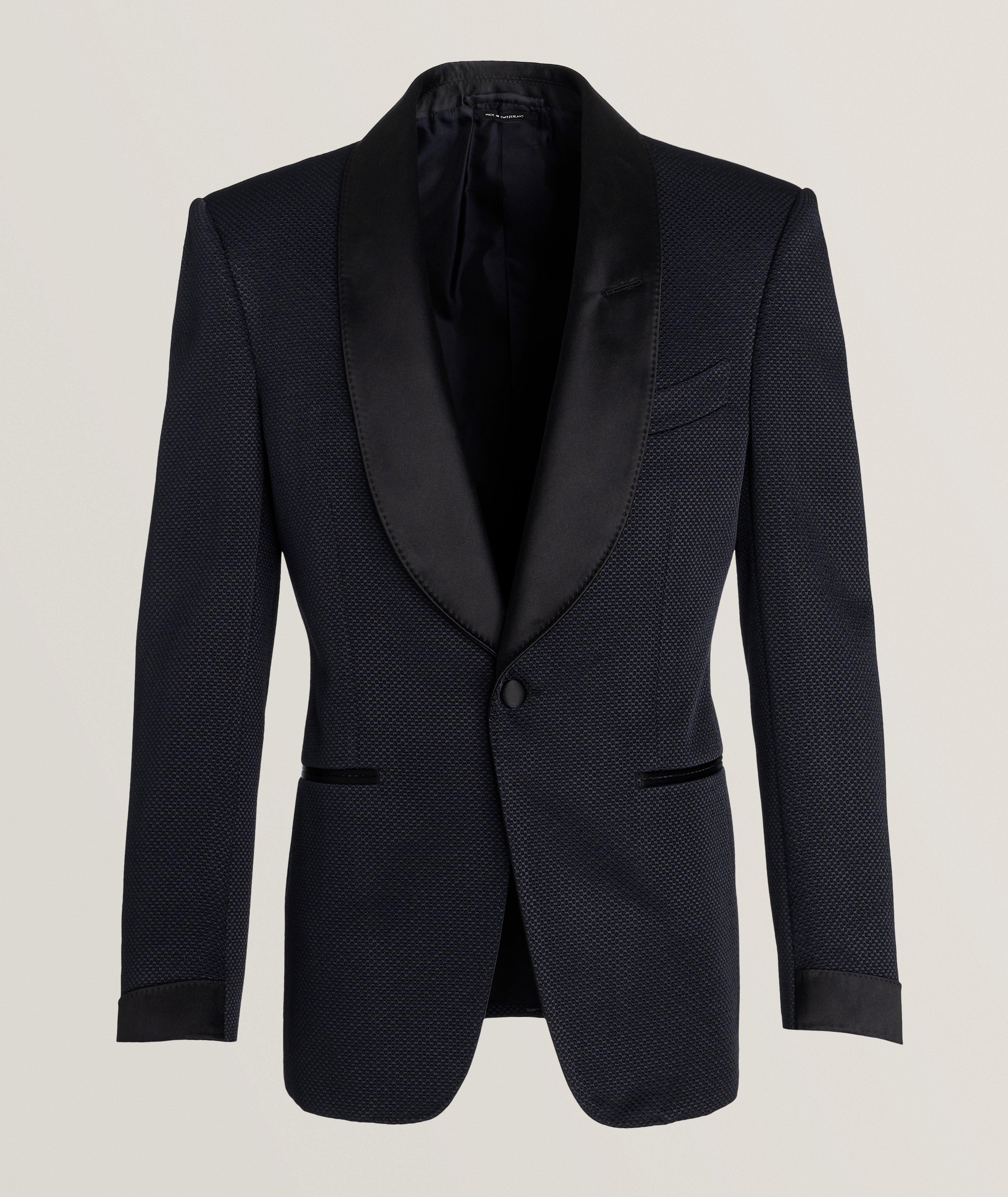 Tom Ford Veston De Soirée Atticus À Motif Alvéolé En Bleu , Taille Homme 40