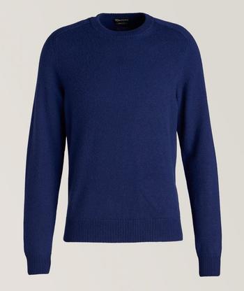 Mens Moncler turquoise Cotton Waffle-Knit Jumper