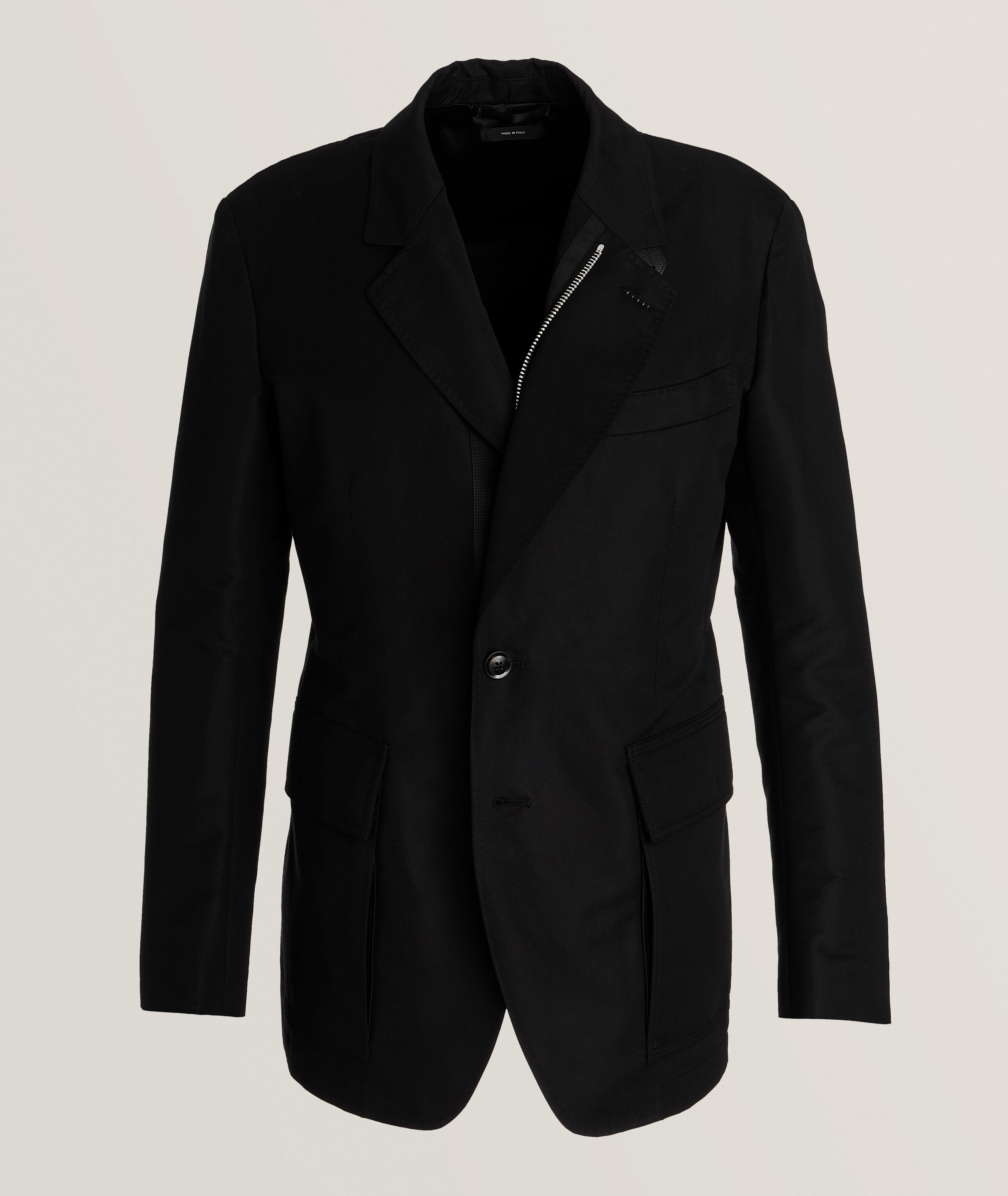 Tom Ford Veston Hybride En Mélange De Coton En Noir , Taille Homme 48