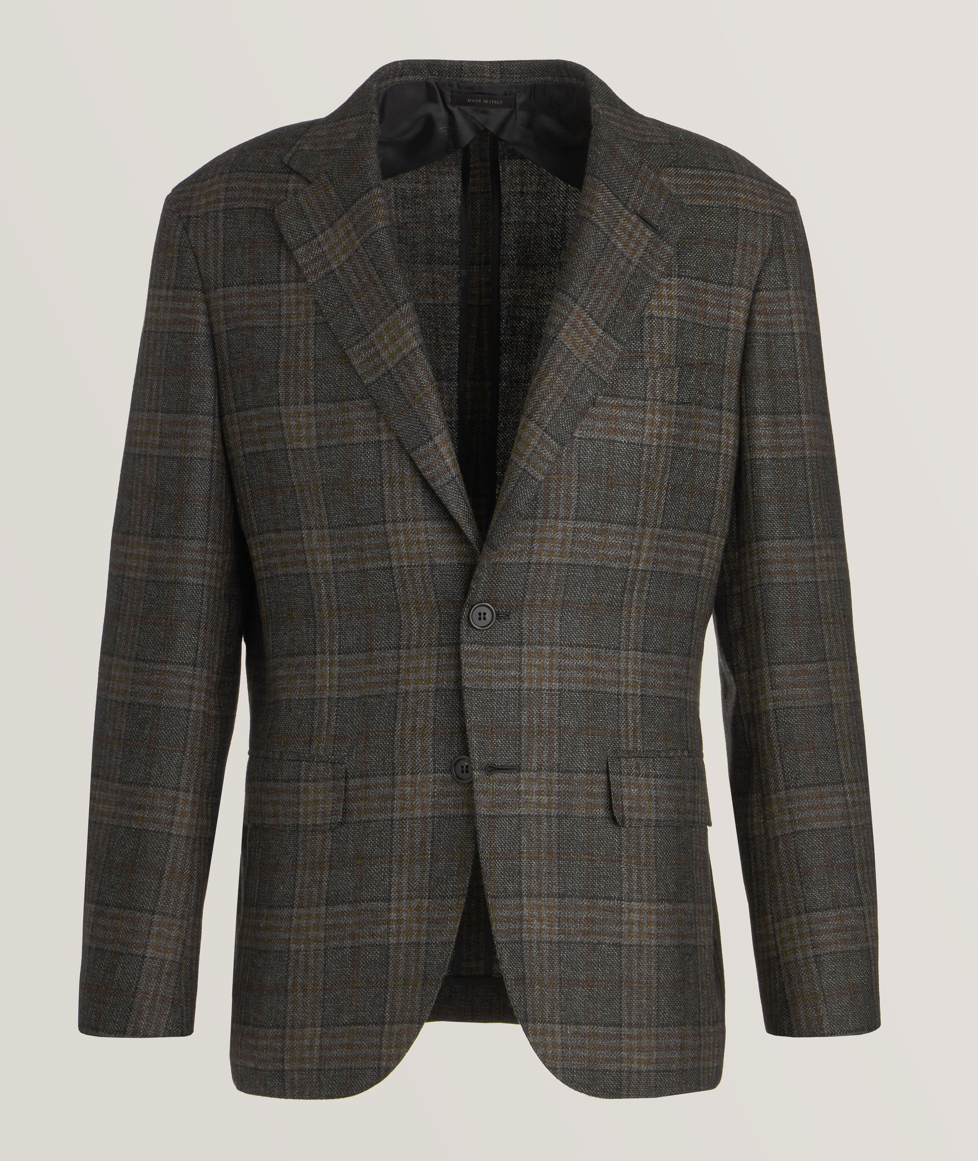 New Plume Prince Of Wales Cashmere Sport Jacket