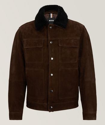 Superdry suede trucker on sale jacket