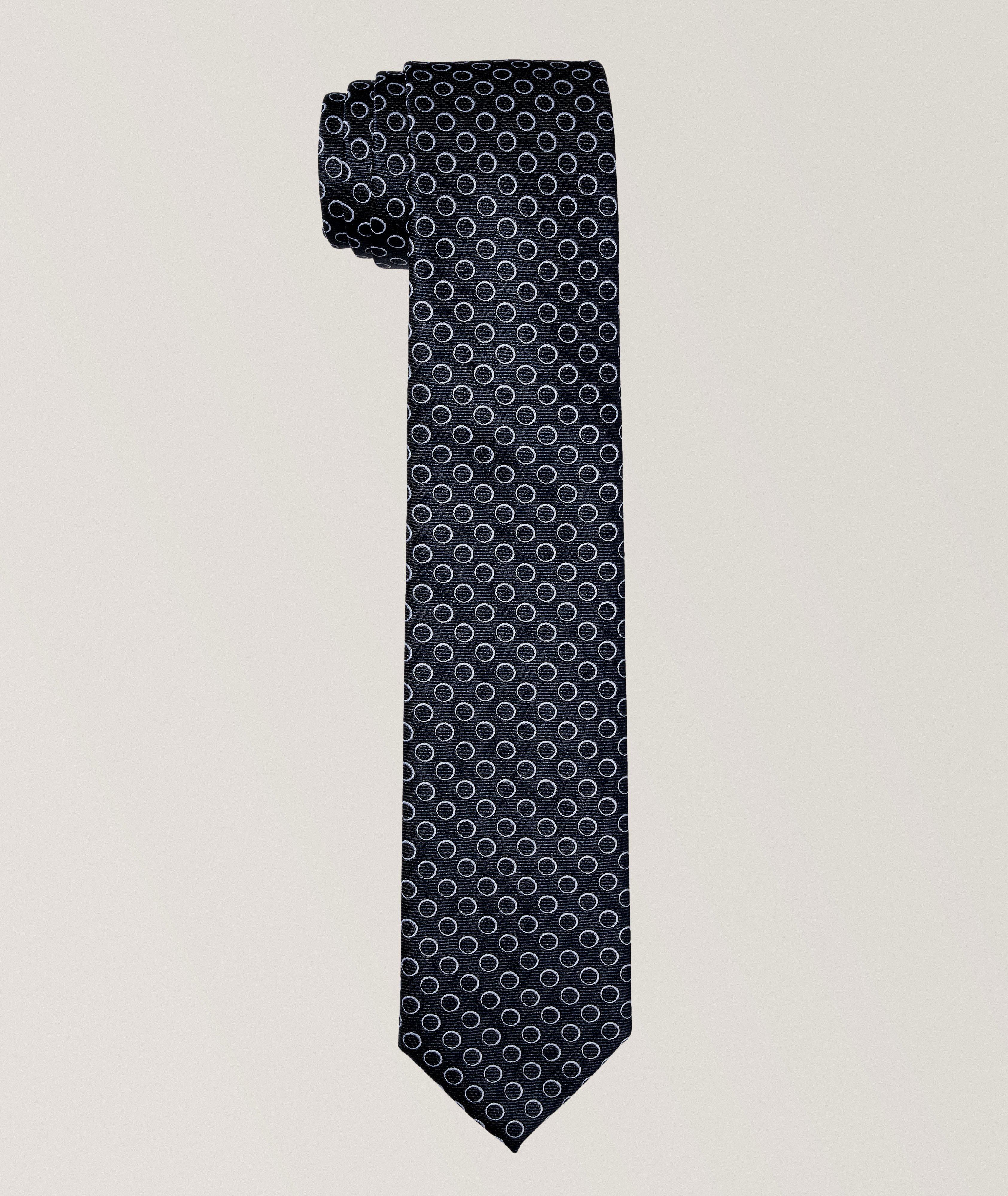 Geometric Jacquard Tie
