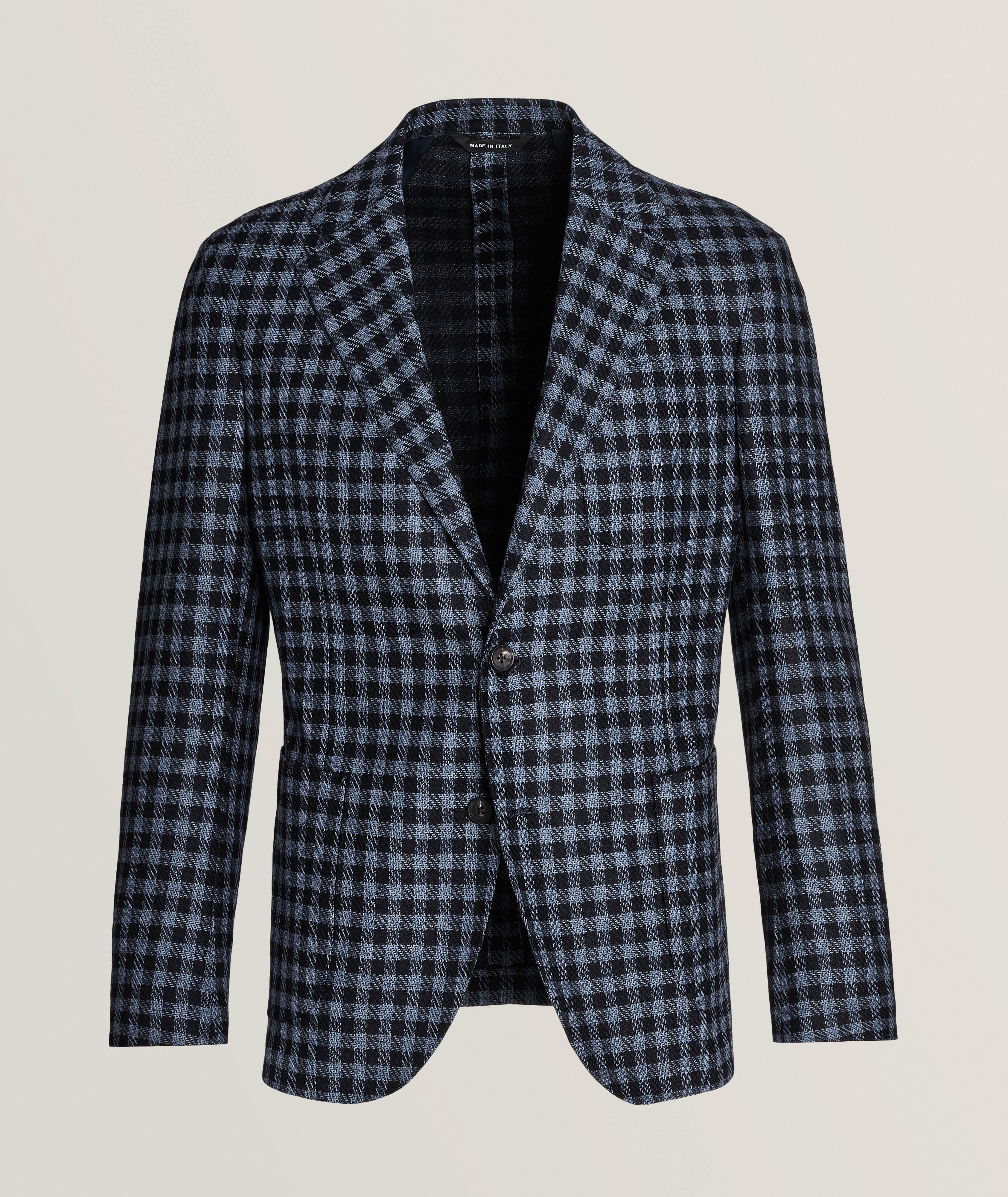 Berlino Checkered Wool-Cashmere Sport Jacket image 0