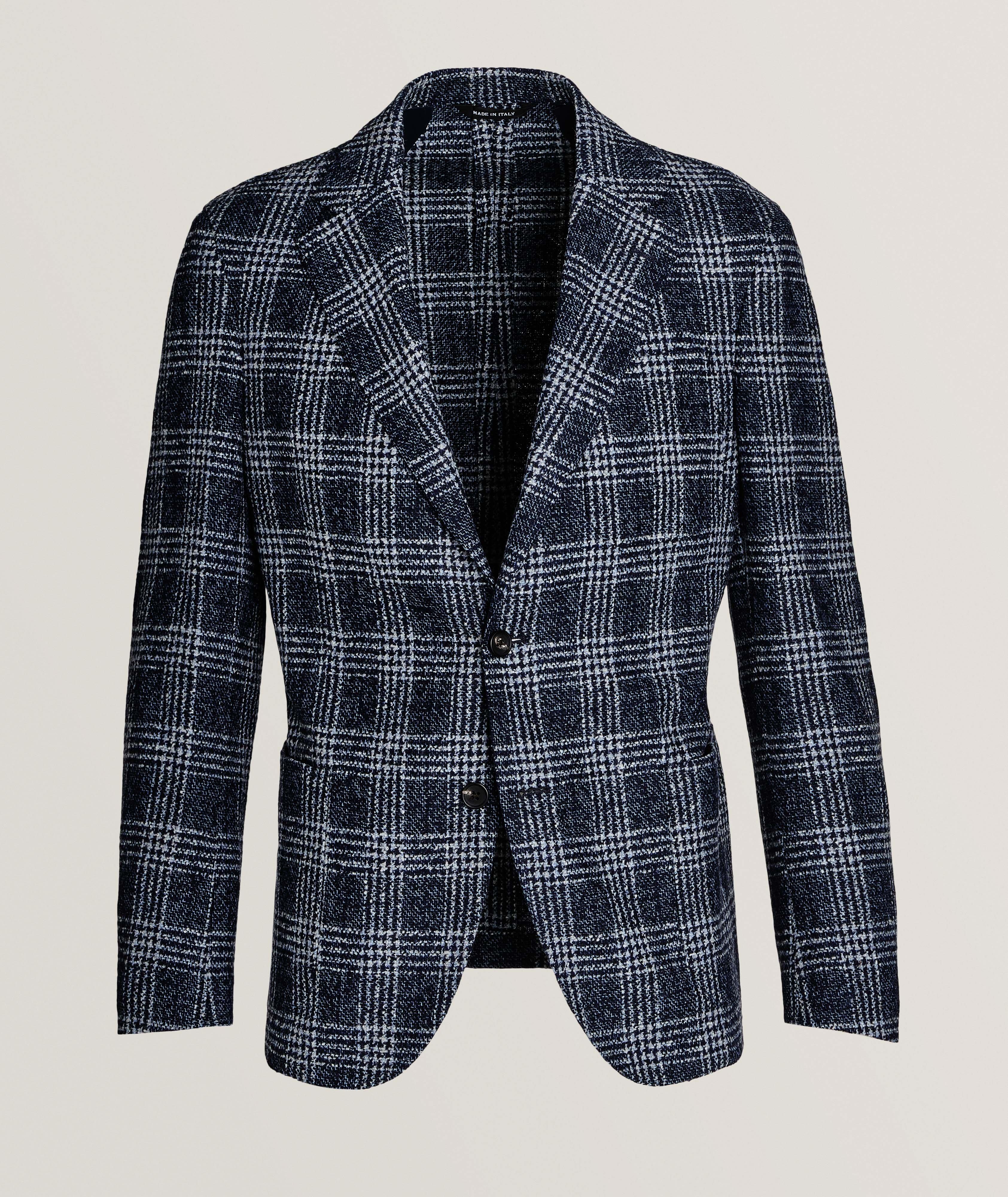 Berlino Large Plaid Wool-Blend Sport Jacket image 0