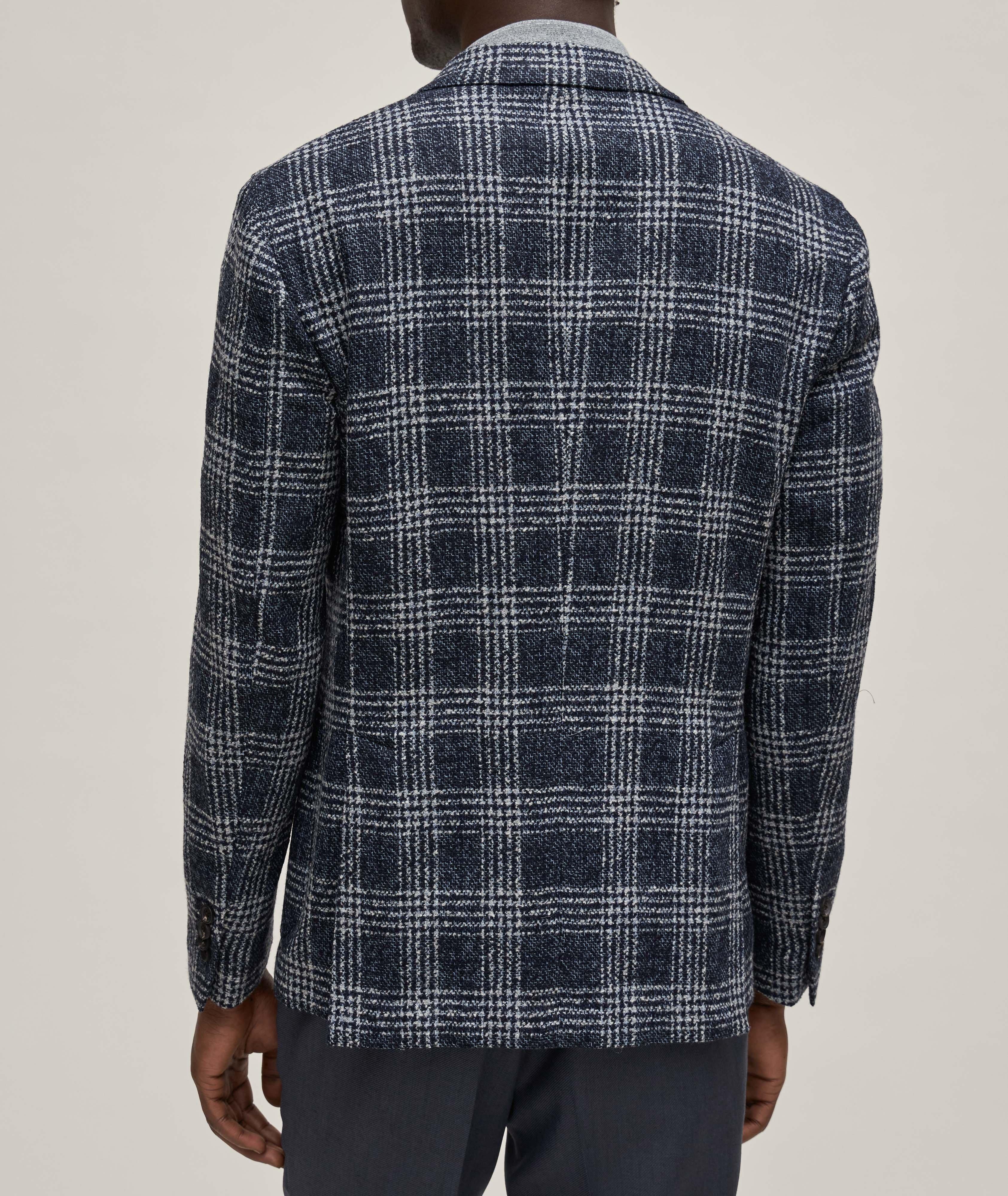 Berlino Large Plaid Wool-Blend Sport Jacket image 2