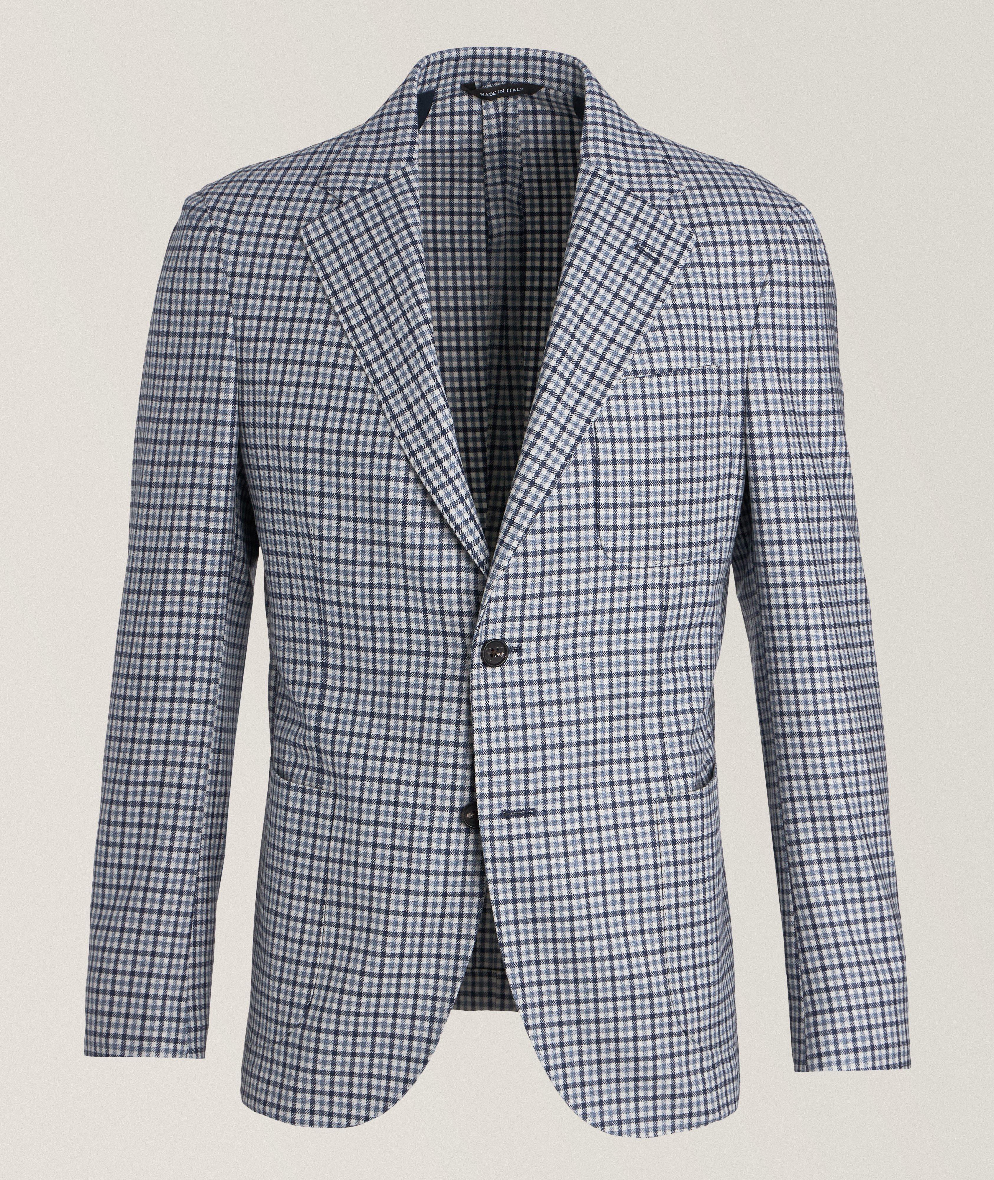 Berlino Gingham Wool-Cashmere Sport Jacket image 0