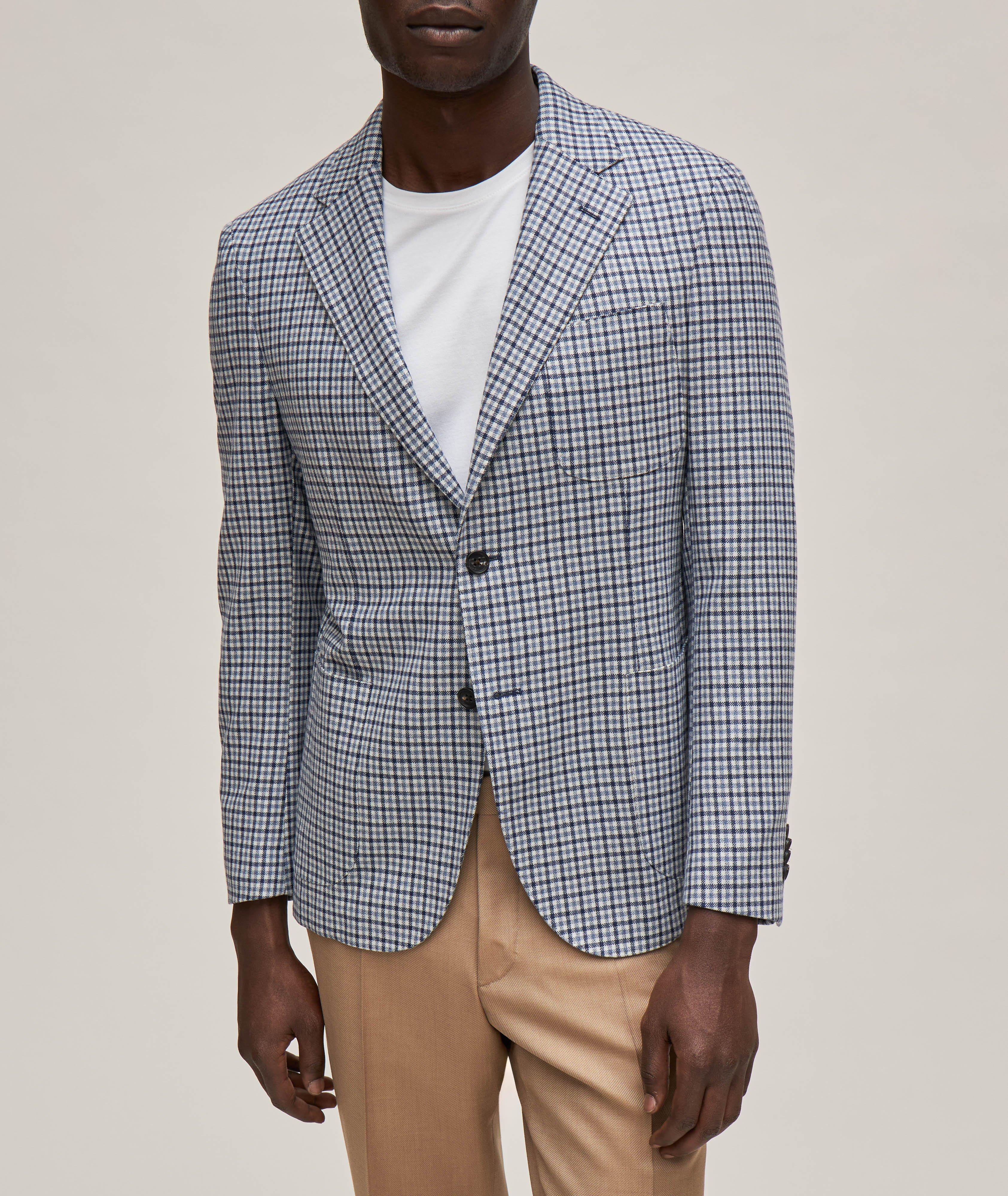 Berlino Gingham Wool-Cashmere Sport Jacket image 1