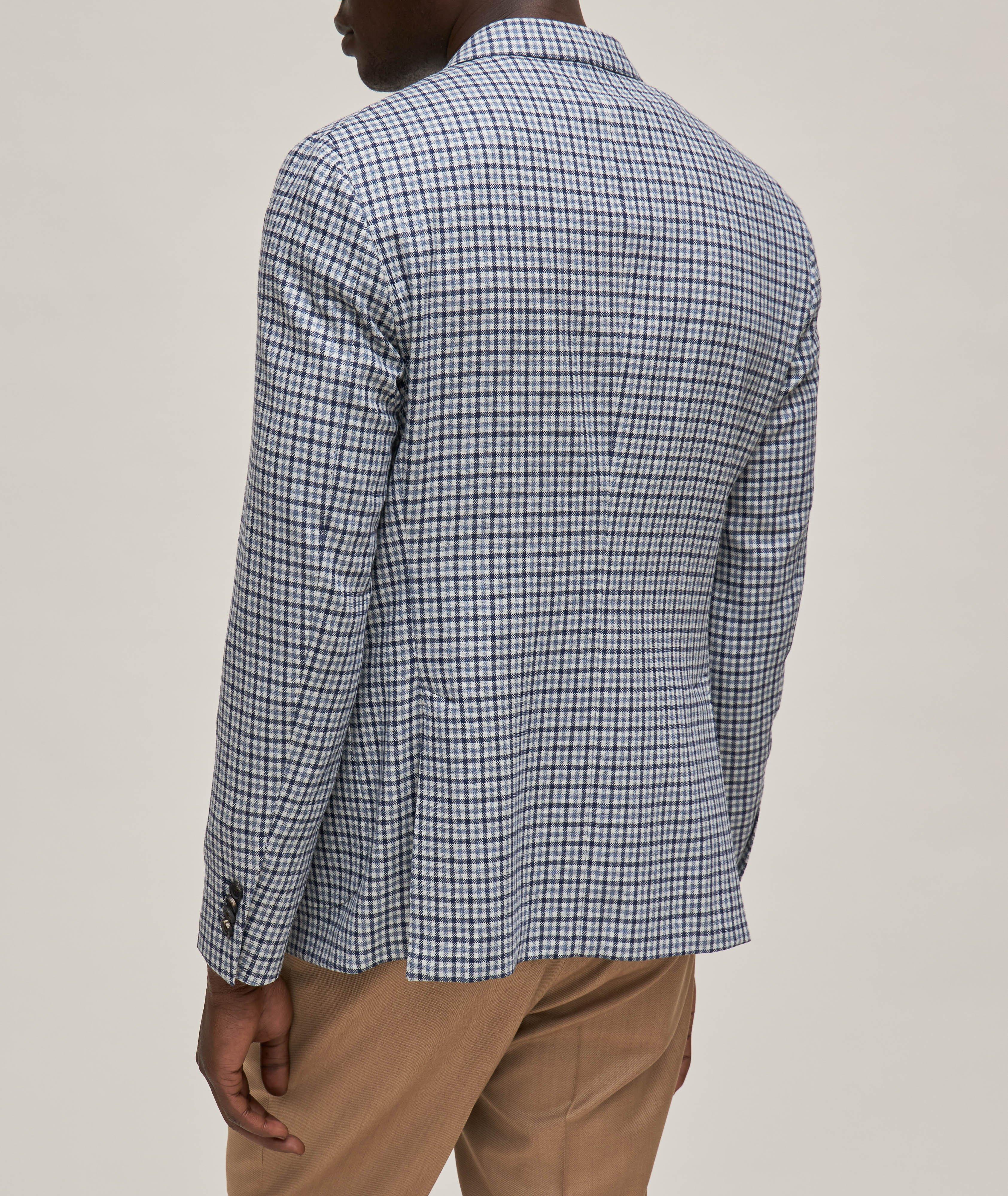 Berlino Gingham Wool-Cashmere Sport Jacket image 2