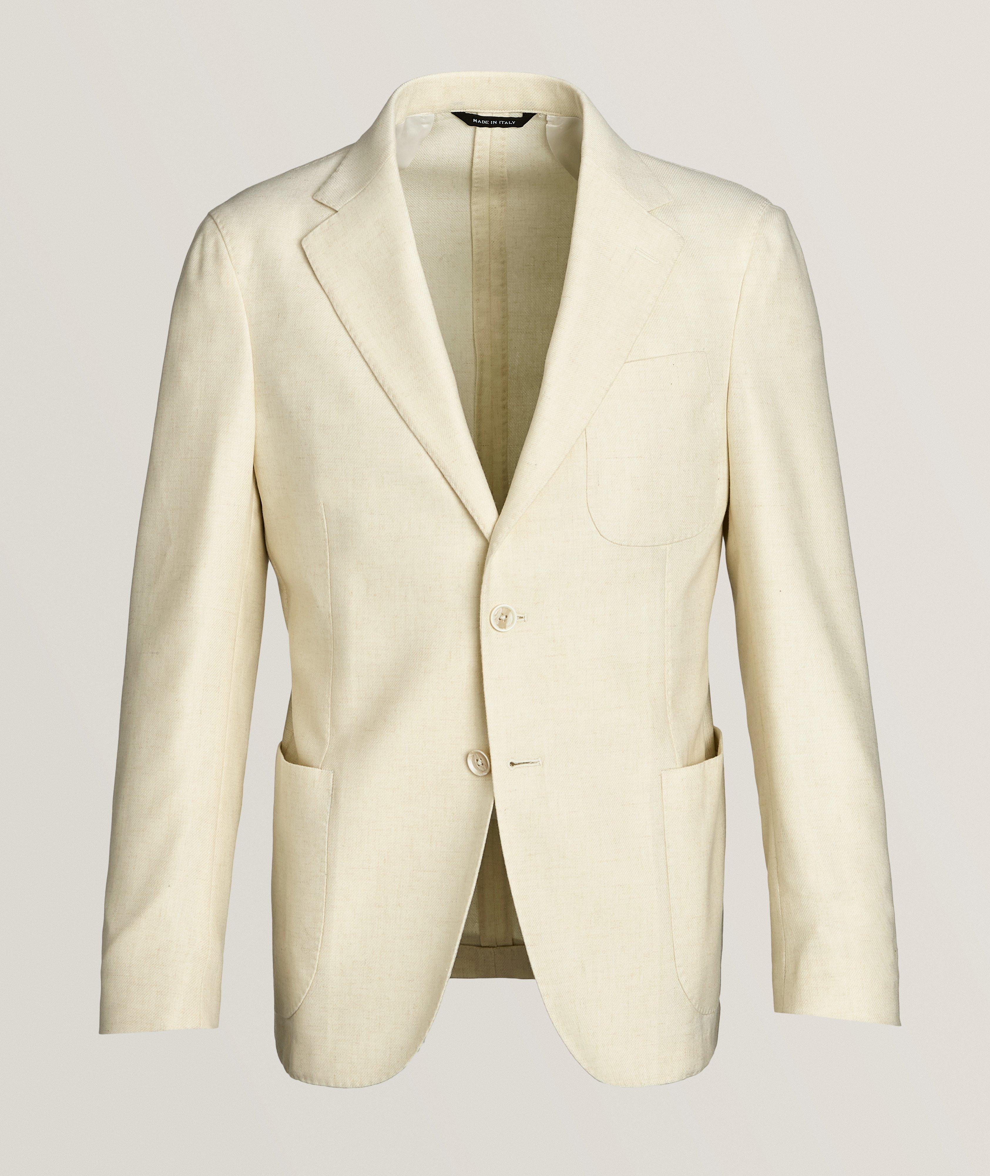 Wool-Linen Twill Sport Jacket image 0