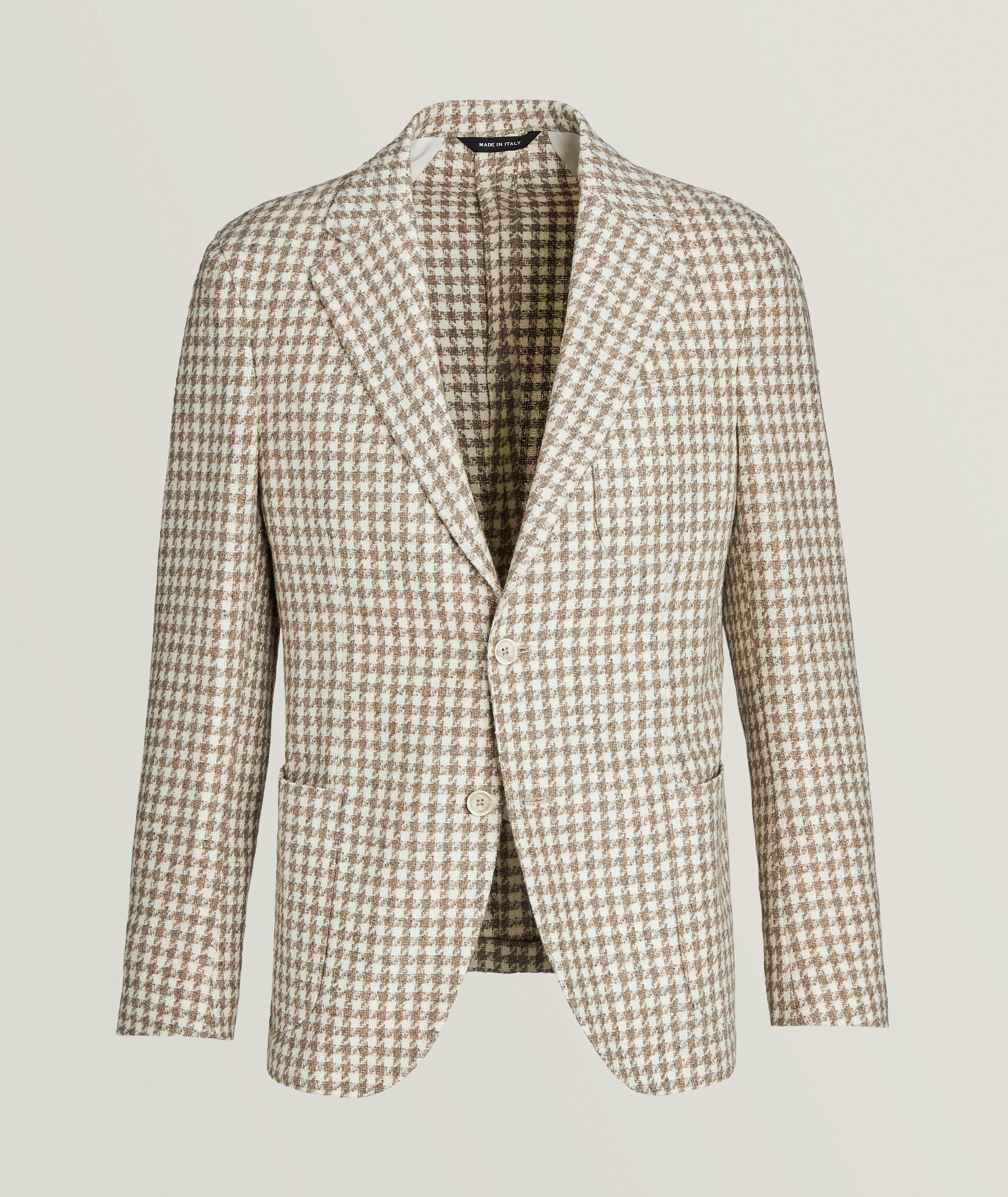 Berlino Houndstooth Wool-Cashmere Sport Jacket image 0