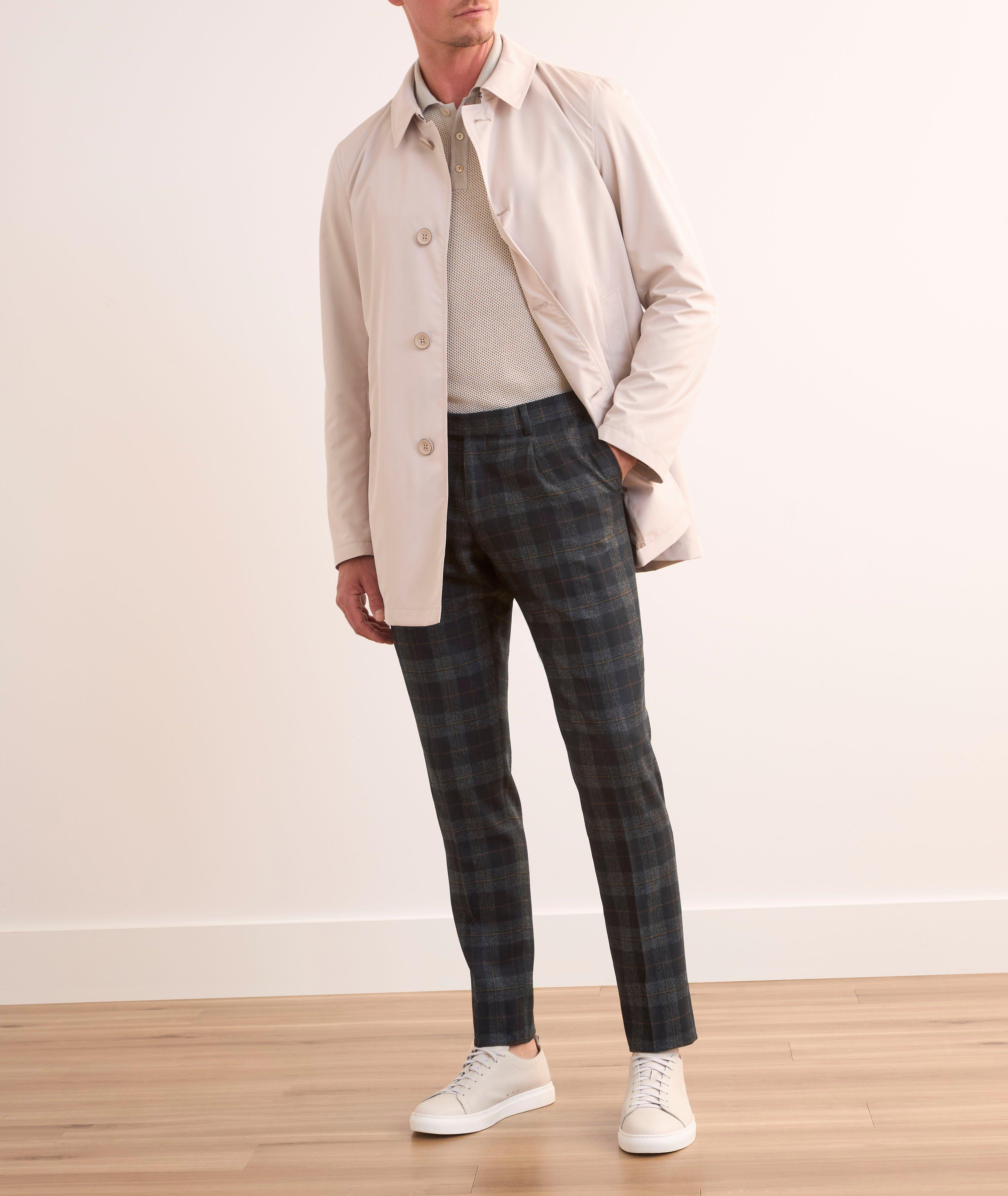 Plaid Vicuna Wool-Blend Dress Pants image 4