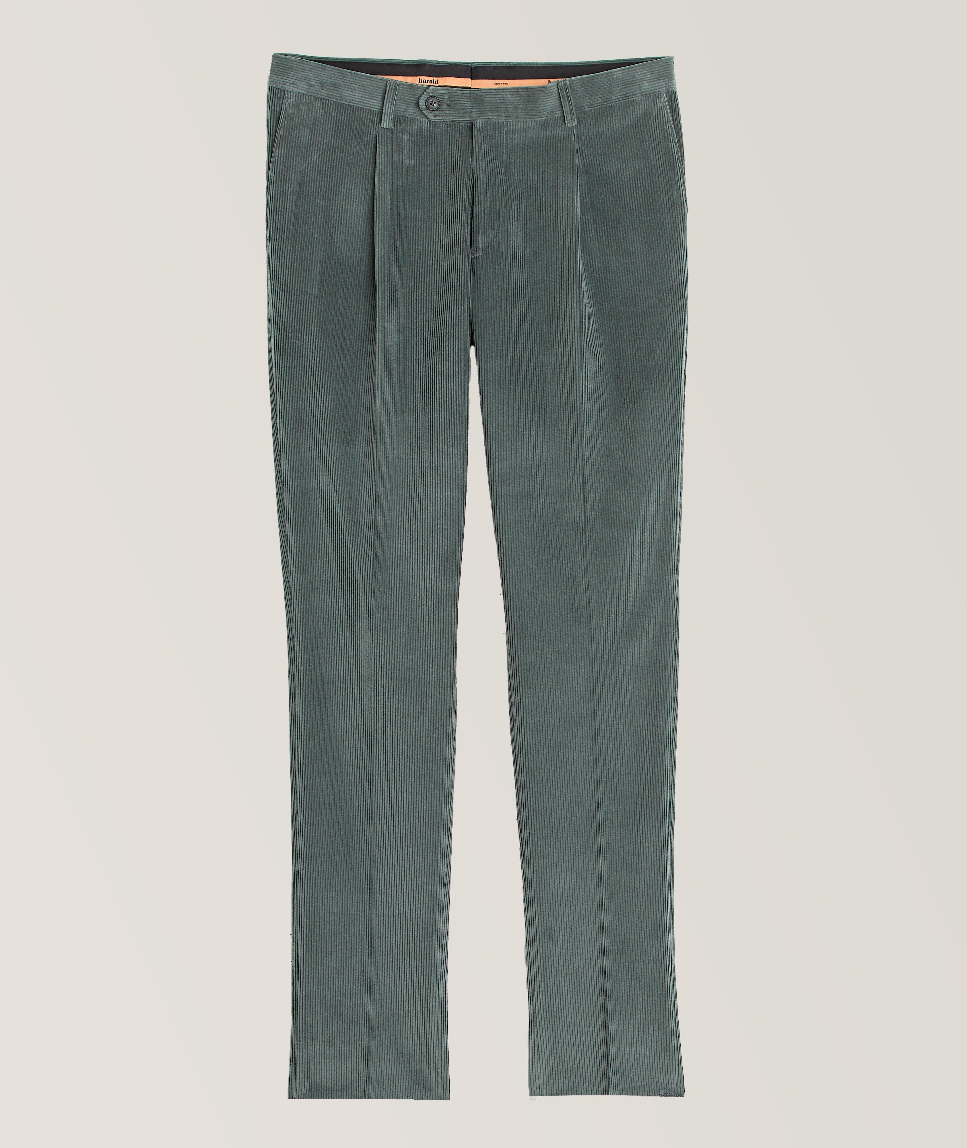 Harold De Harry Rosen Pantalon En Velours Côtelé En Vert , Taille Homme 56