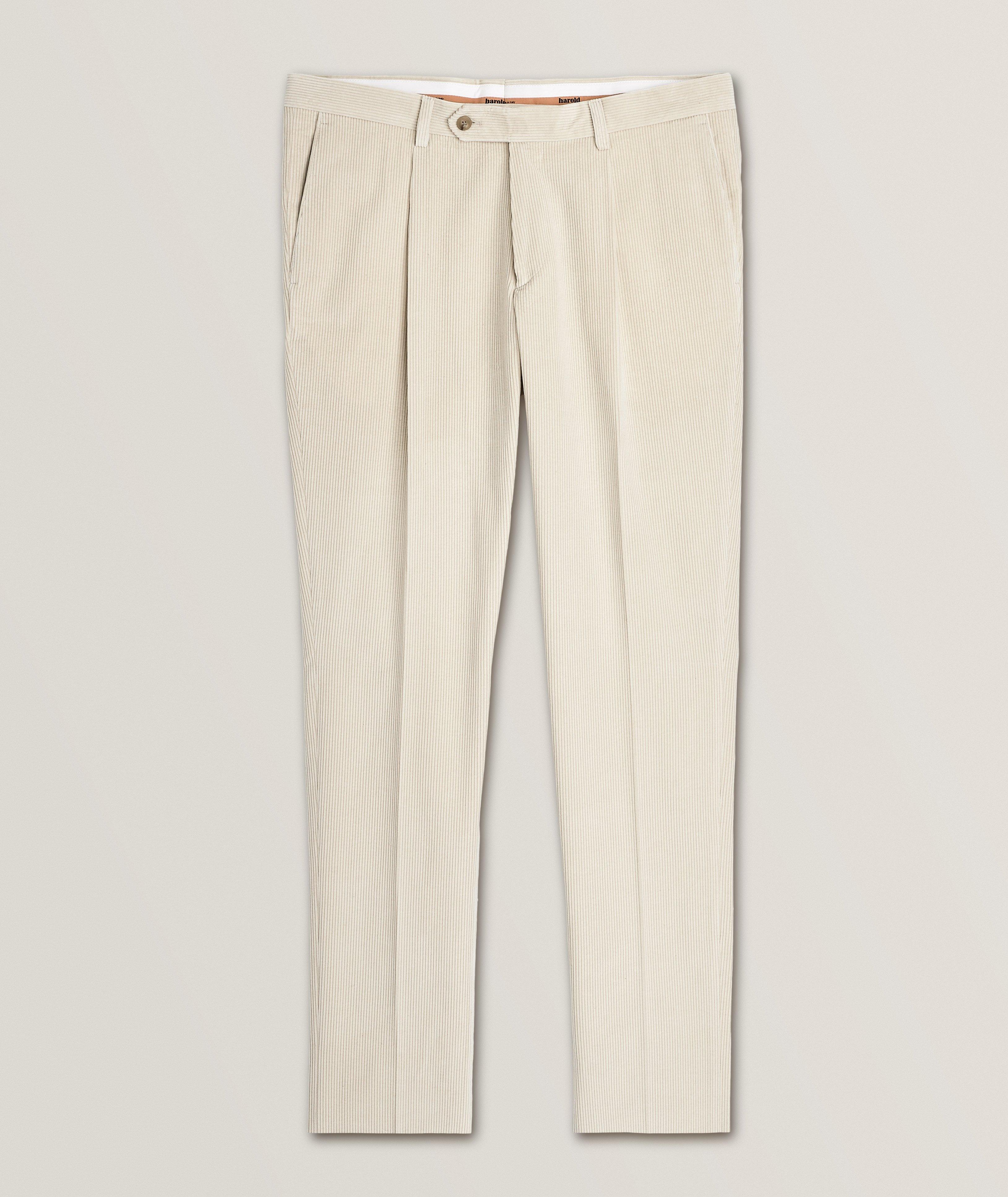 Harold De Harry Rosen Pantalon En Velours Côtelé En Beige , Taille Homme 56