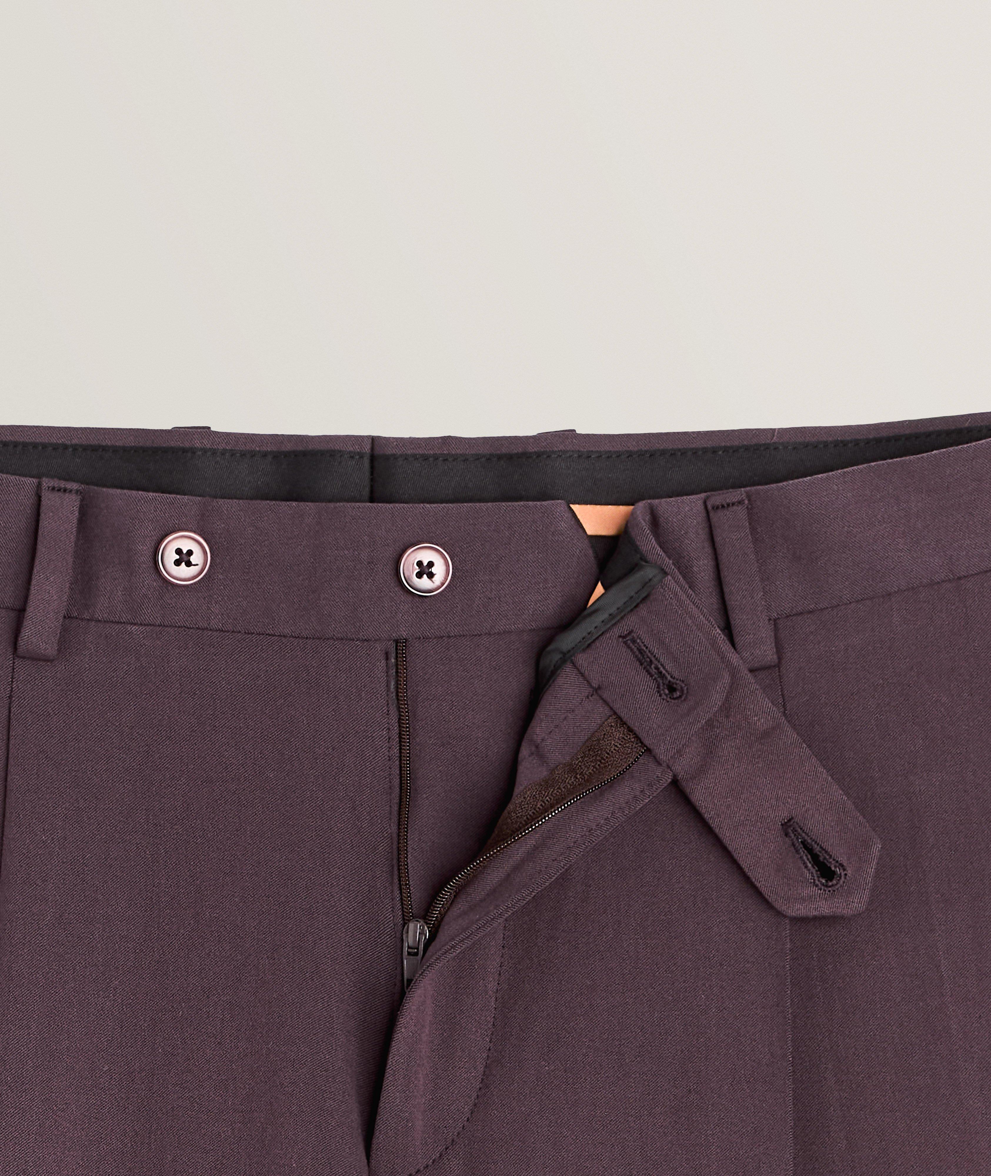 Wool-Blend Twill Trousers image 1