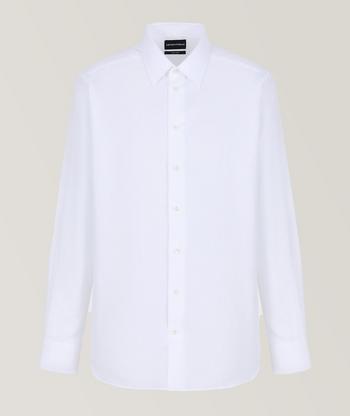 Emporio Armani Slim Fit Stretch Cotton Dress Shirt Dress Shirts