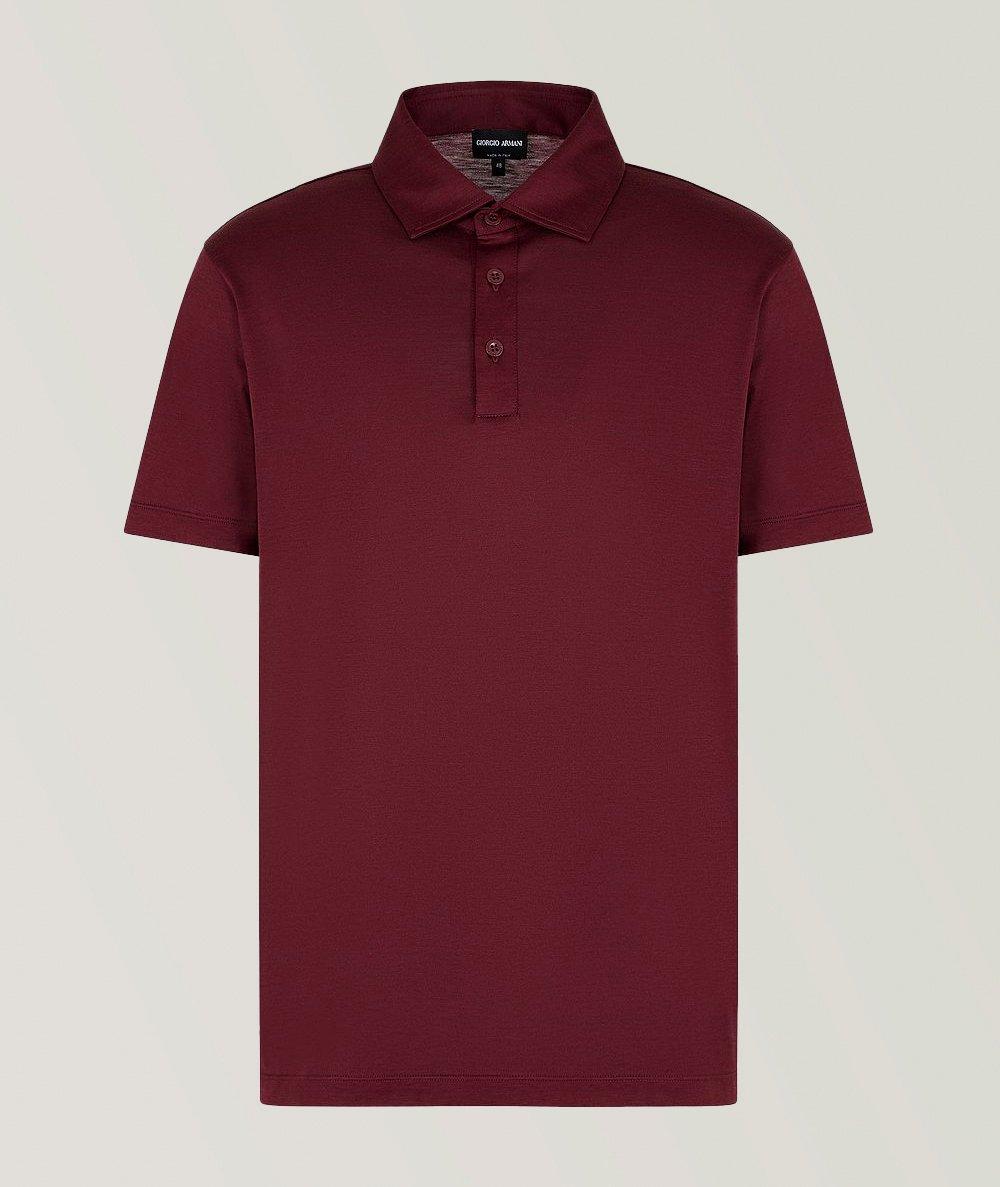 MÃ©lange Silk-Jersey Cotton Polo