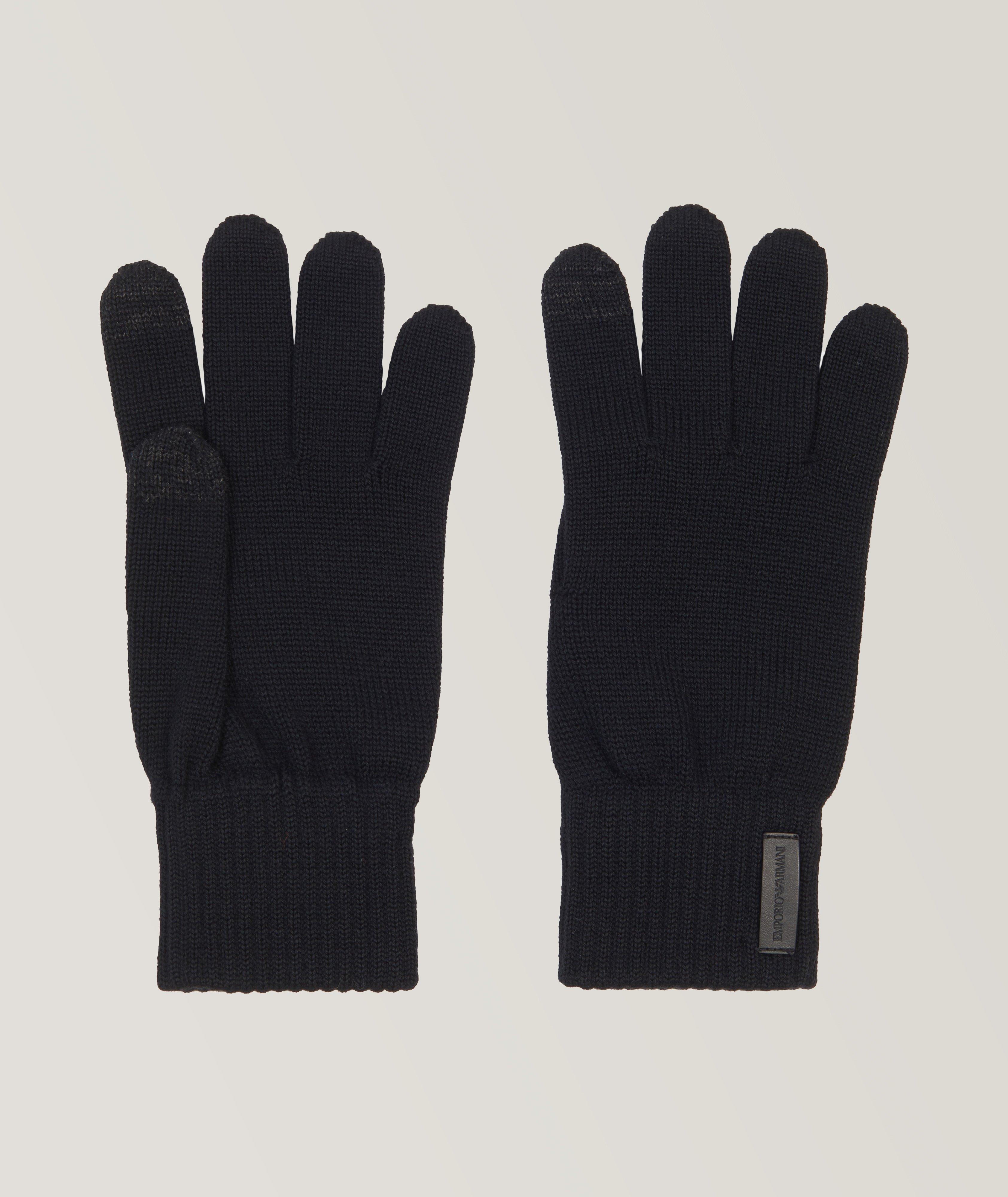 Patch Logo Wool Gloves