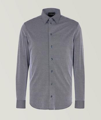 BOSS - Slim-fit shirt in washed cotton twill