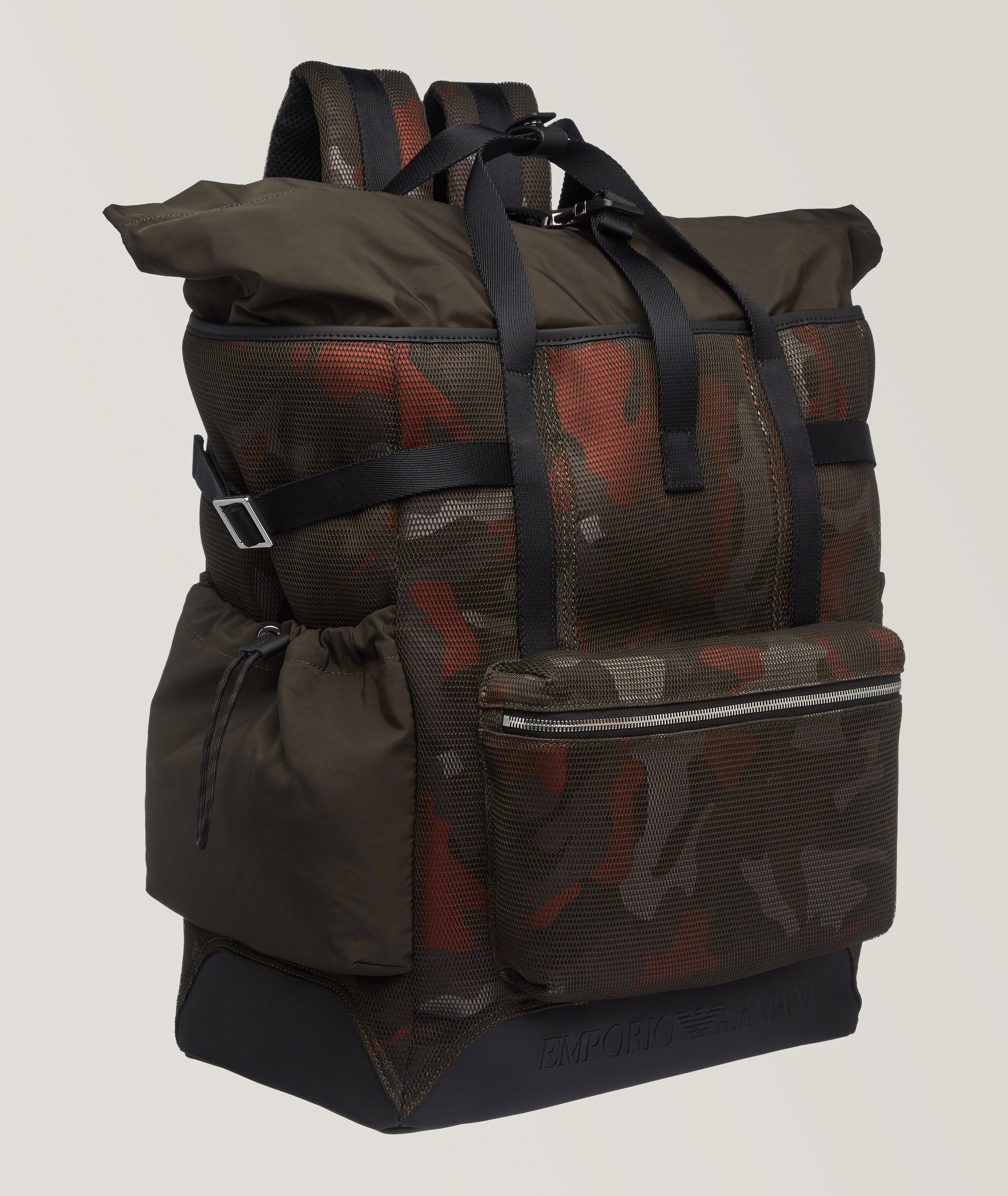 Mesh Camouflage Messenger Bag