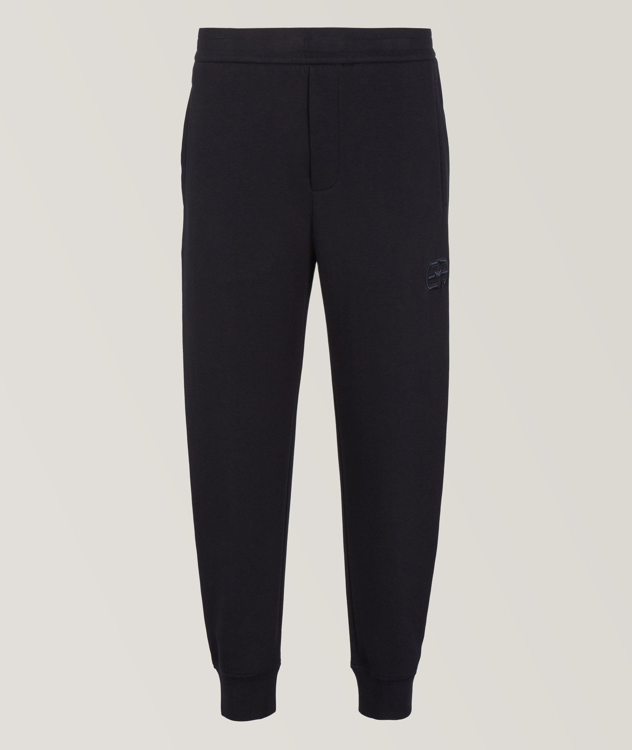 Emporio Armani Pantalon Sport En Jersey Double En Noir , Taille Homme Petit