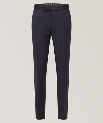 Ralph Lauren Purple Label Gregory Narrow Striped Linen Pants