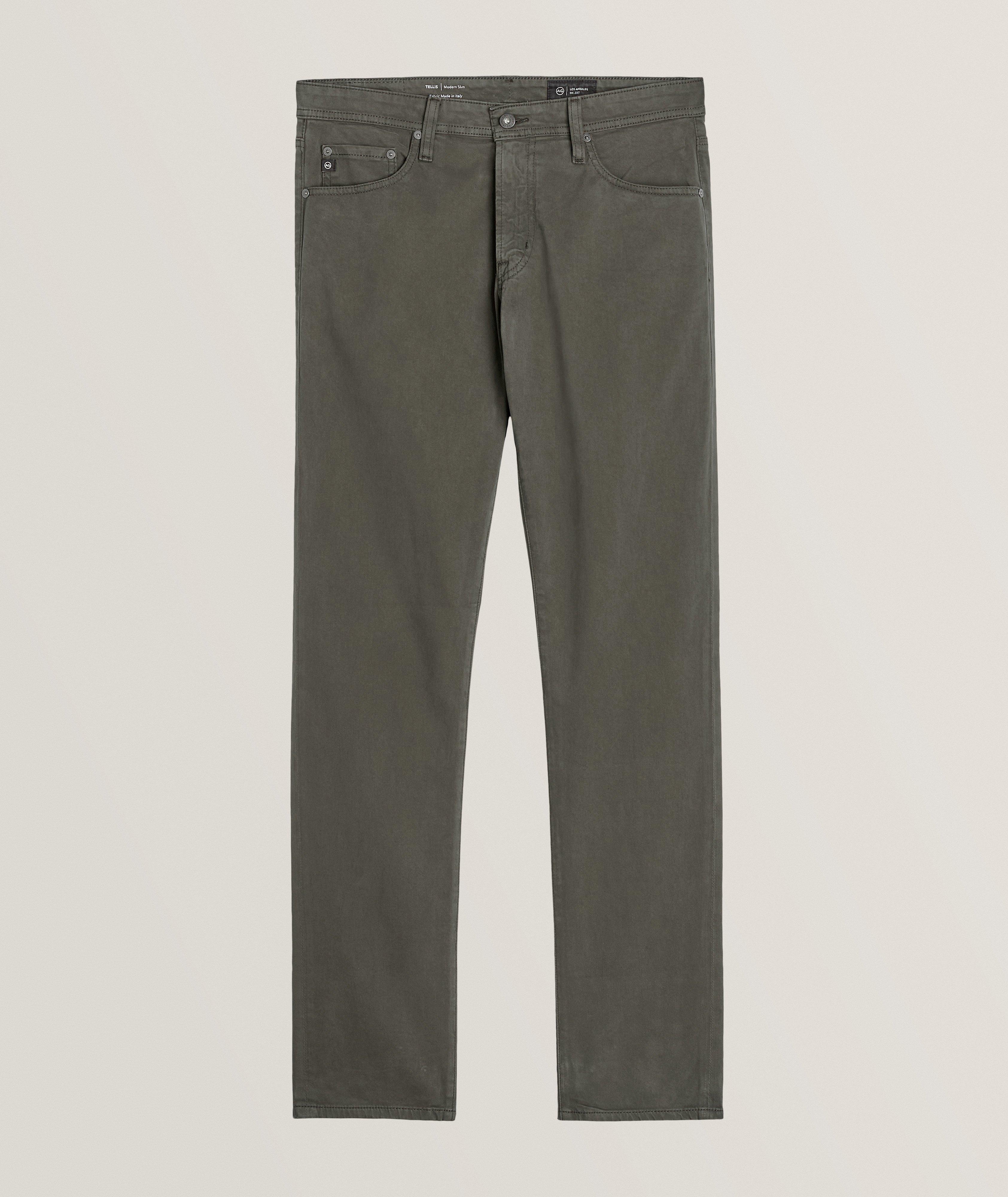 Tellis Modern Slim Fit Stretch-Cotton Pants